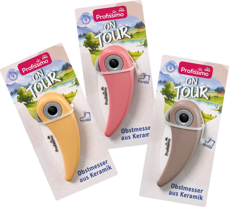 Profissimo Obstmesser Keramik on tour