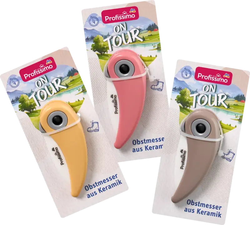 Profissimo Obstmesser Keramik on tour