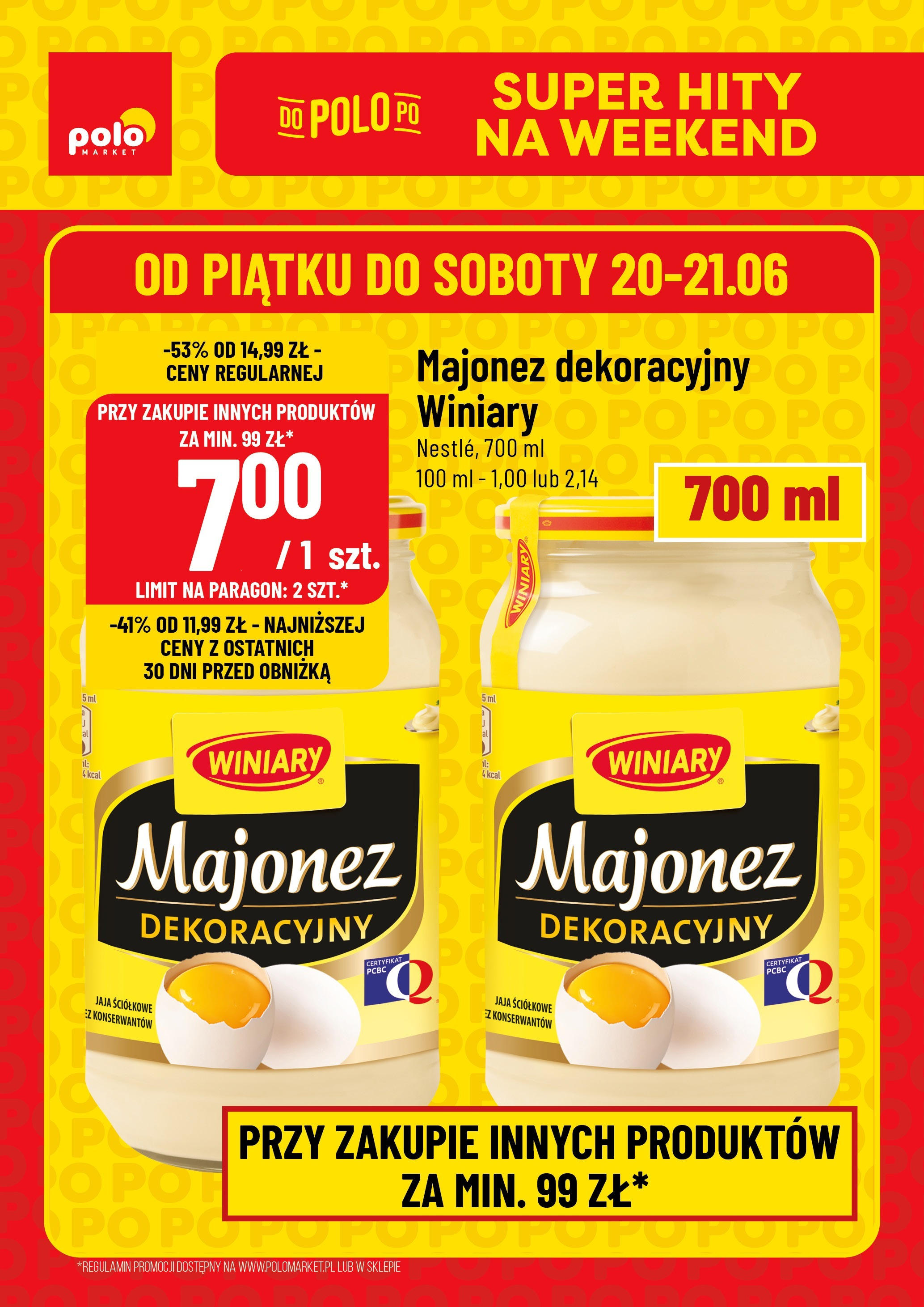 POLOmarket gazetka od jutra (18.06.2025) - Nowa PDF | Strona: 1 | Produkty: Majonez, Jaja