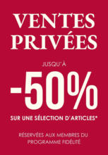 Ventes privées : vêtements, chaussures et accessoires femme