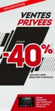 Sport 2000 Ventes Privées du 18 au 24 juin 2025 avec des remises de -20% à -40% - au 24.06.2025
