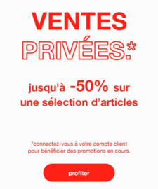 Ventes Privées jusqu'à -50%