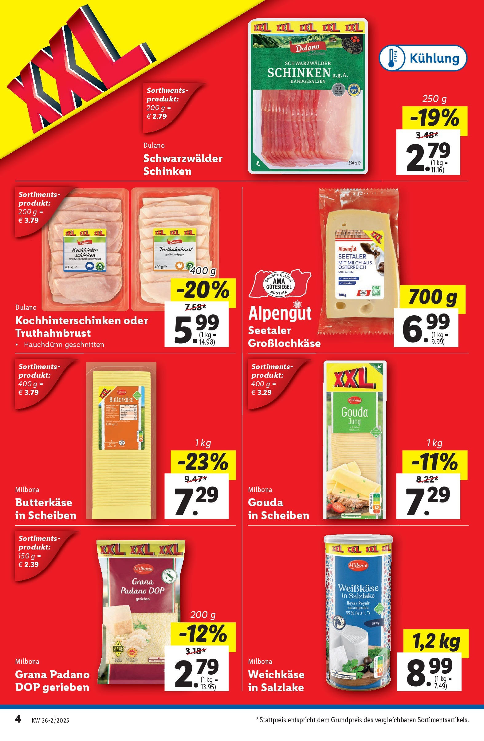 Lidl - Lidl: Flugblatt in deiner Nähe ab 25.06.2025 - Angebote ab donnerstag | Seite: 6 | Produkte: Milch, Schinken