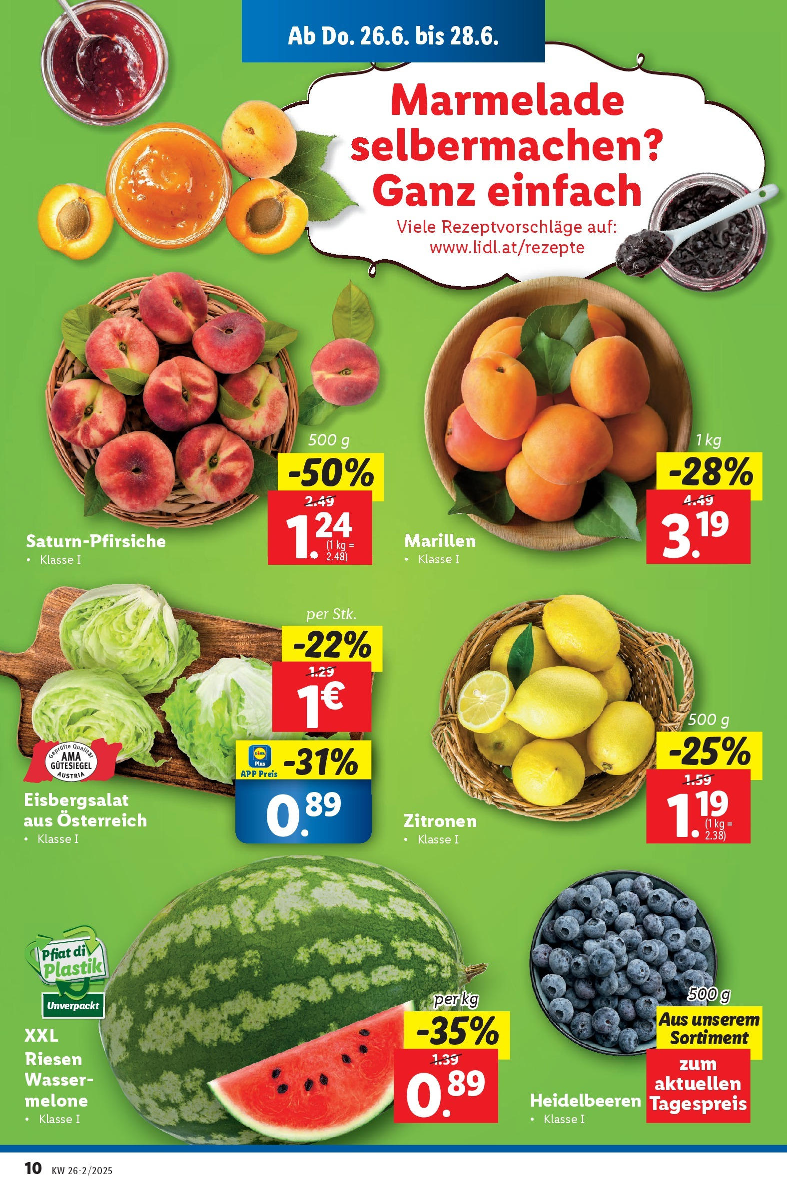 Lidl - Lidl: Flugblatt in deiner Nähe ab 25.06.2025 - Angebote ab donnerstag | Seite: 12 | Produkte: Wasser, Melone