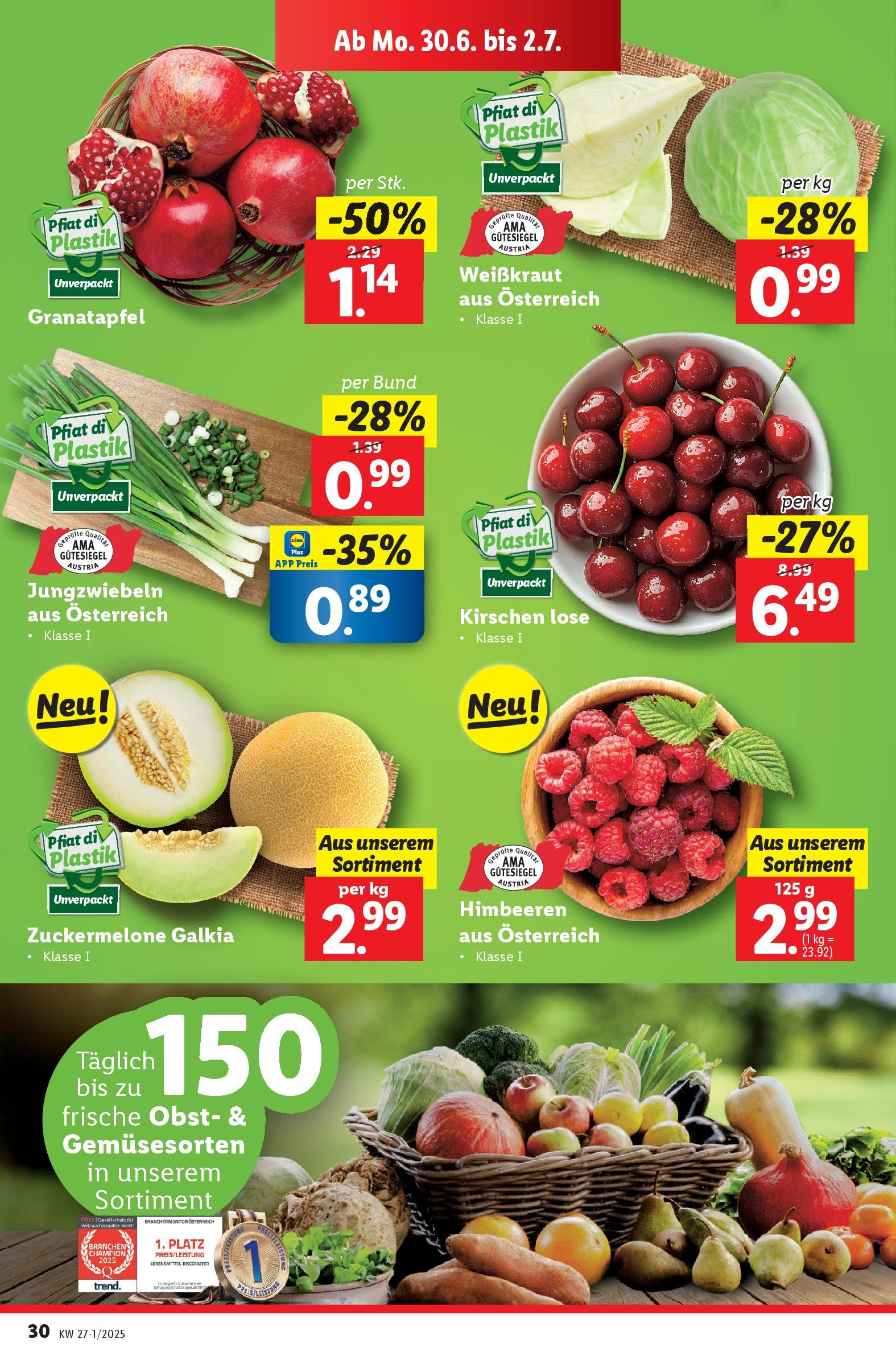 Lidl - Lidl: Flugblatt in deiner Nähe ab 25.06.2025 - Angebote ab donnerstag | Seite: 36 | Produkte: Obst, Libacomb