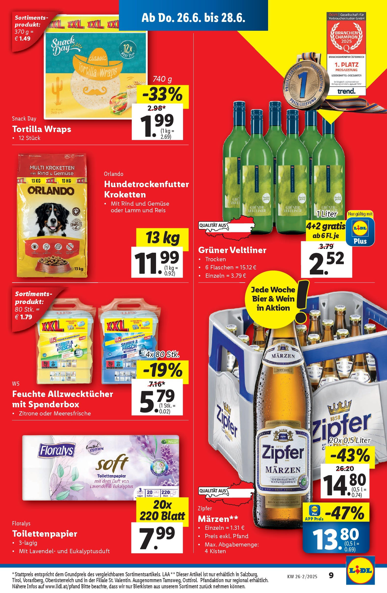 Lidl Flugblatt - Salzburg, Jenbach, Dornbirn ab 25.06.2025 - Angebote ab donnerstag | Seite: 11 | Produkte: Gemüse, Duft, Wein, Bier