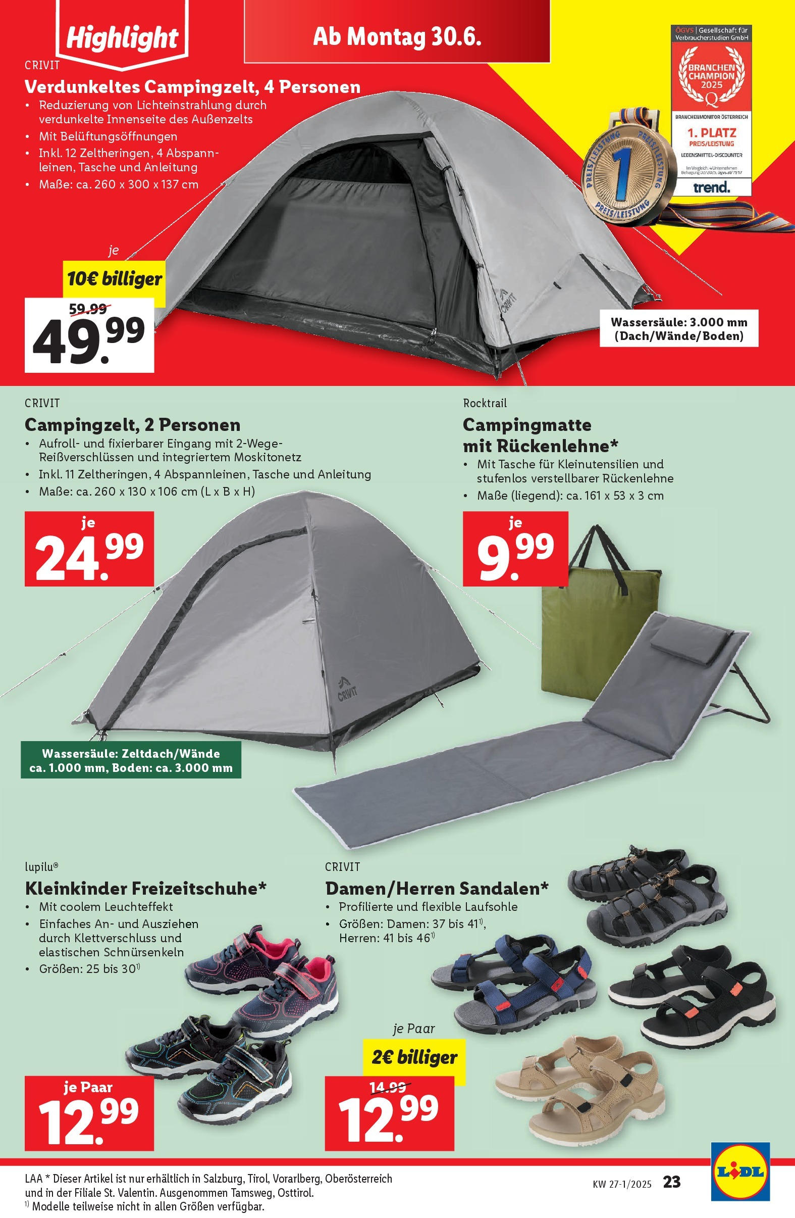 Lidl Flugblatt - Salzburg, Jenbach, Dornbirn ab 25.06.2025 - Angebote ab donnerstag | Seite: 29 | Produkte: Tasche