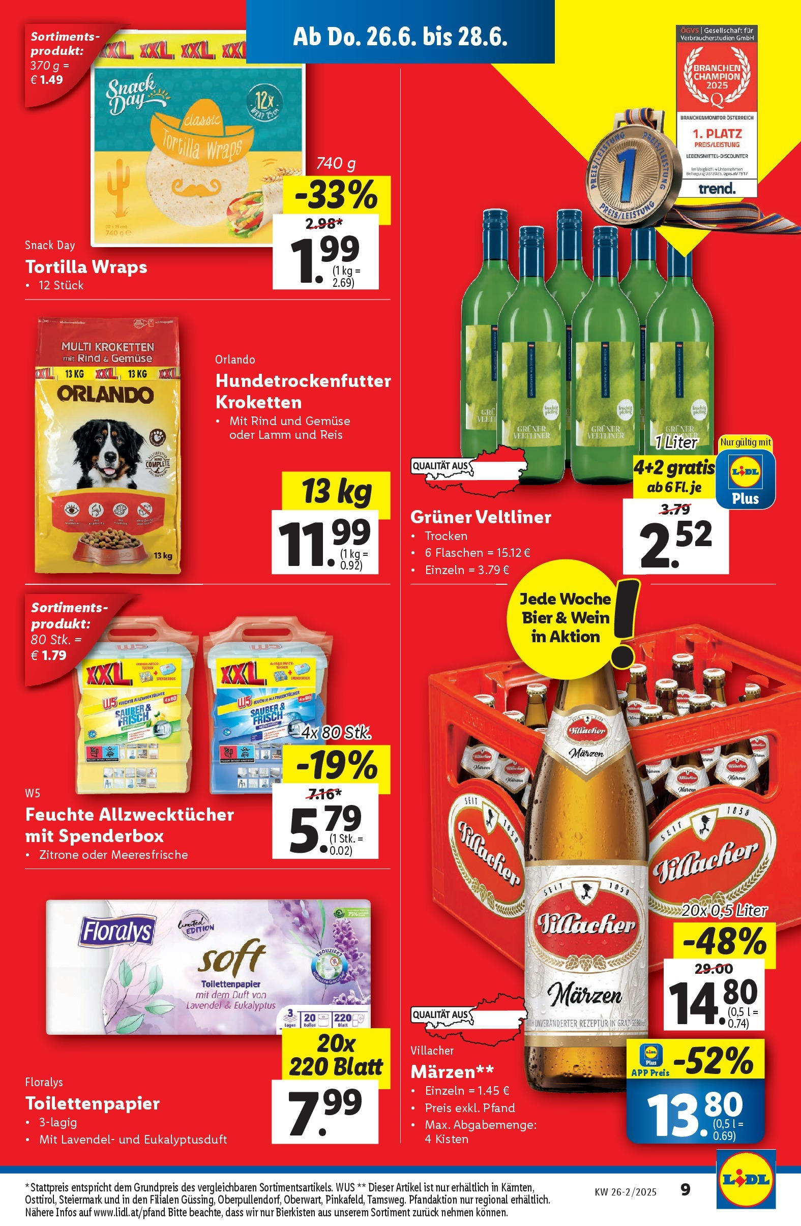 Lidl - Lidl: Flugblatt in deiner Nähe ab 25.06.2025 - Angebote ab donnerstag | Seite: 11 | Produkte: Duft, Wein, Bier, Reis