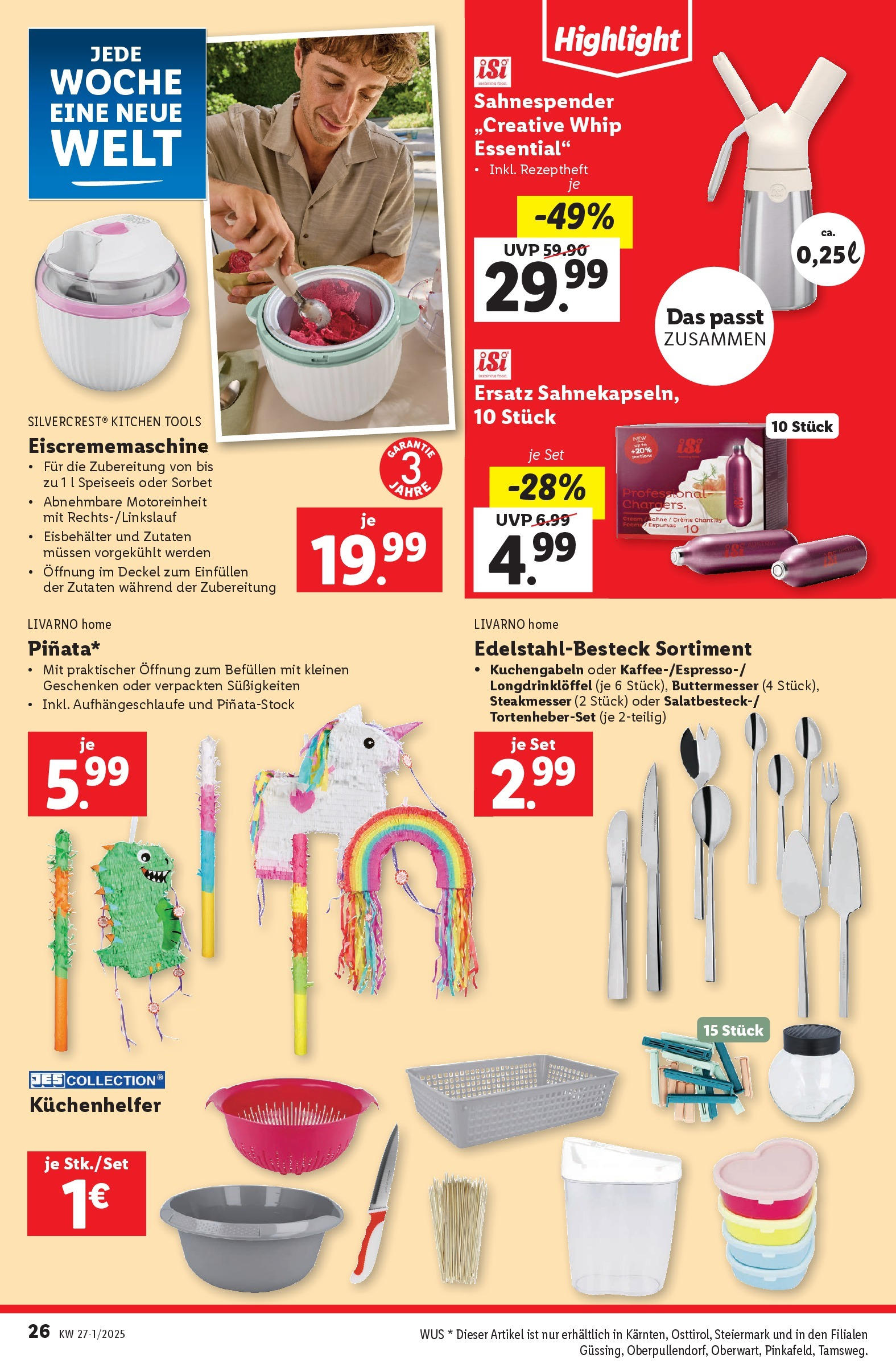 Lidl - Lidl: Flugblatt in deiner Nähe ab 25.06.2025 - Angebote ab donnerstag | Seite: 32 | Produkte: Süßigkeiten, Creme