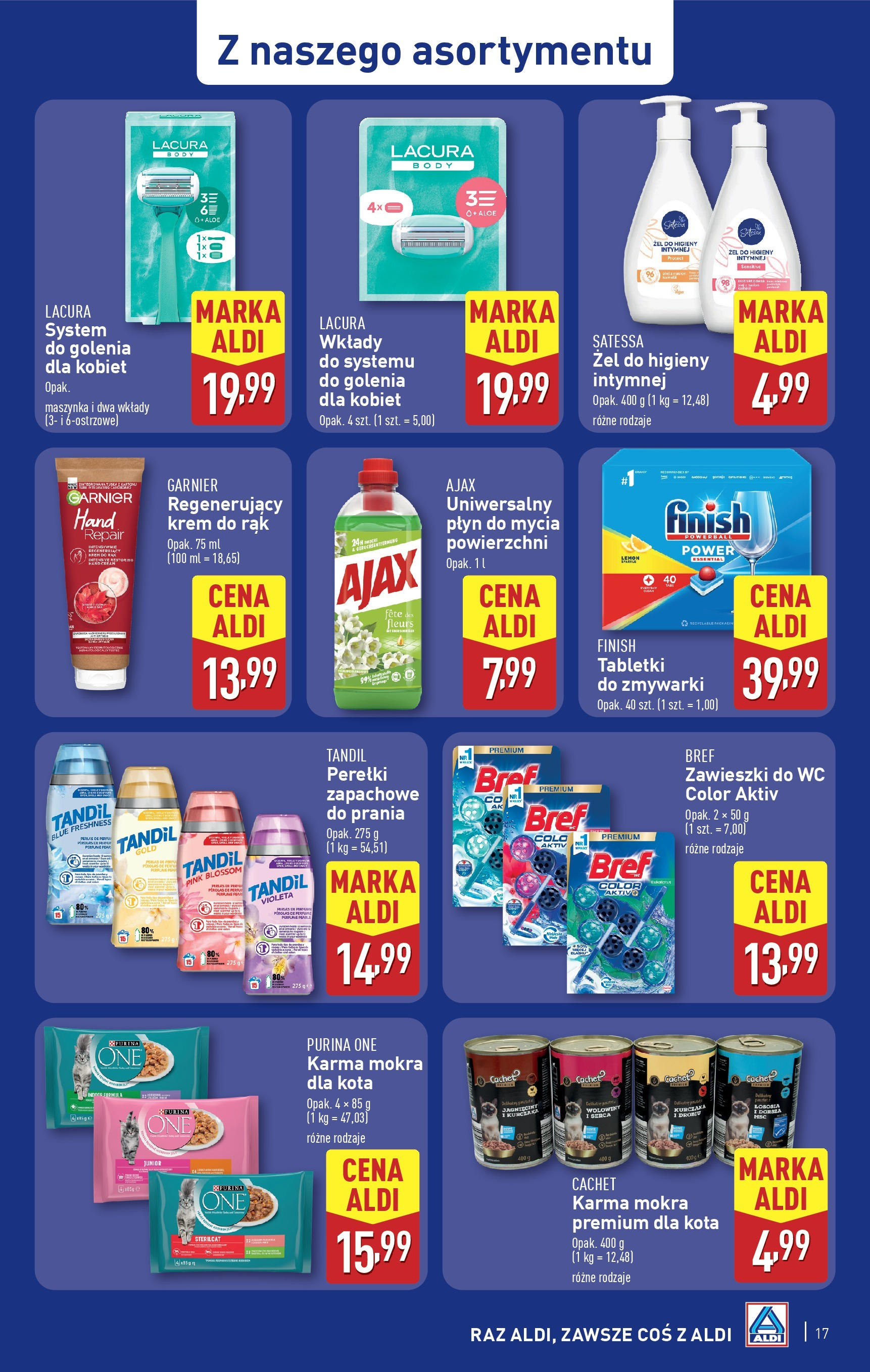 Aldi Gazetka od 23.06.2025 - Ulotka PDF, promocje | Strona: 17 | Produkty: Body, Krem, Finish, Tabletki do zmywarki