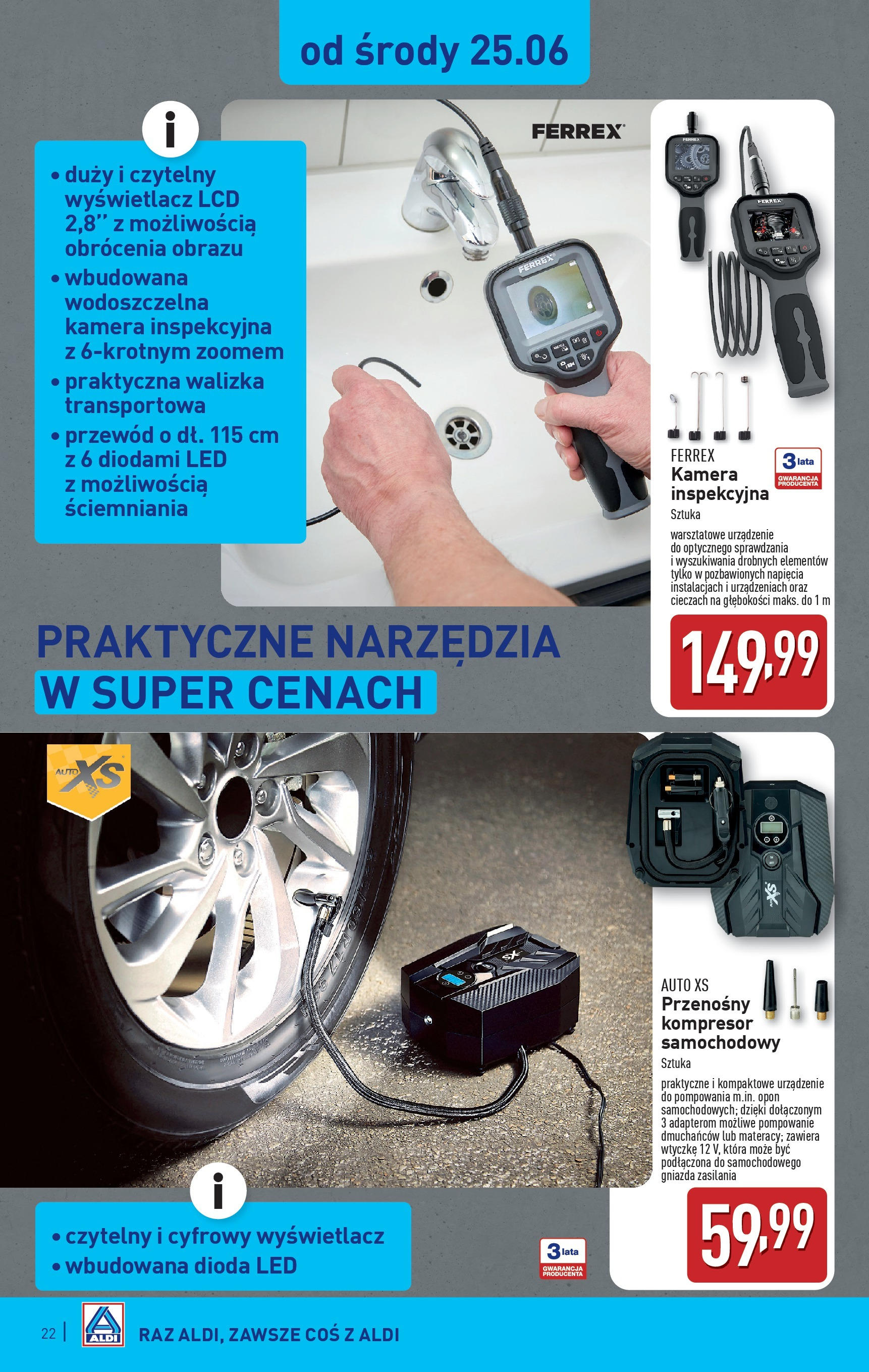 Aldi Gazetka od 23.06.2025 - Ulotka PDF, promocje | Strona: 22 | Produkty: Walizka