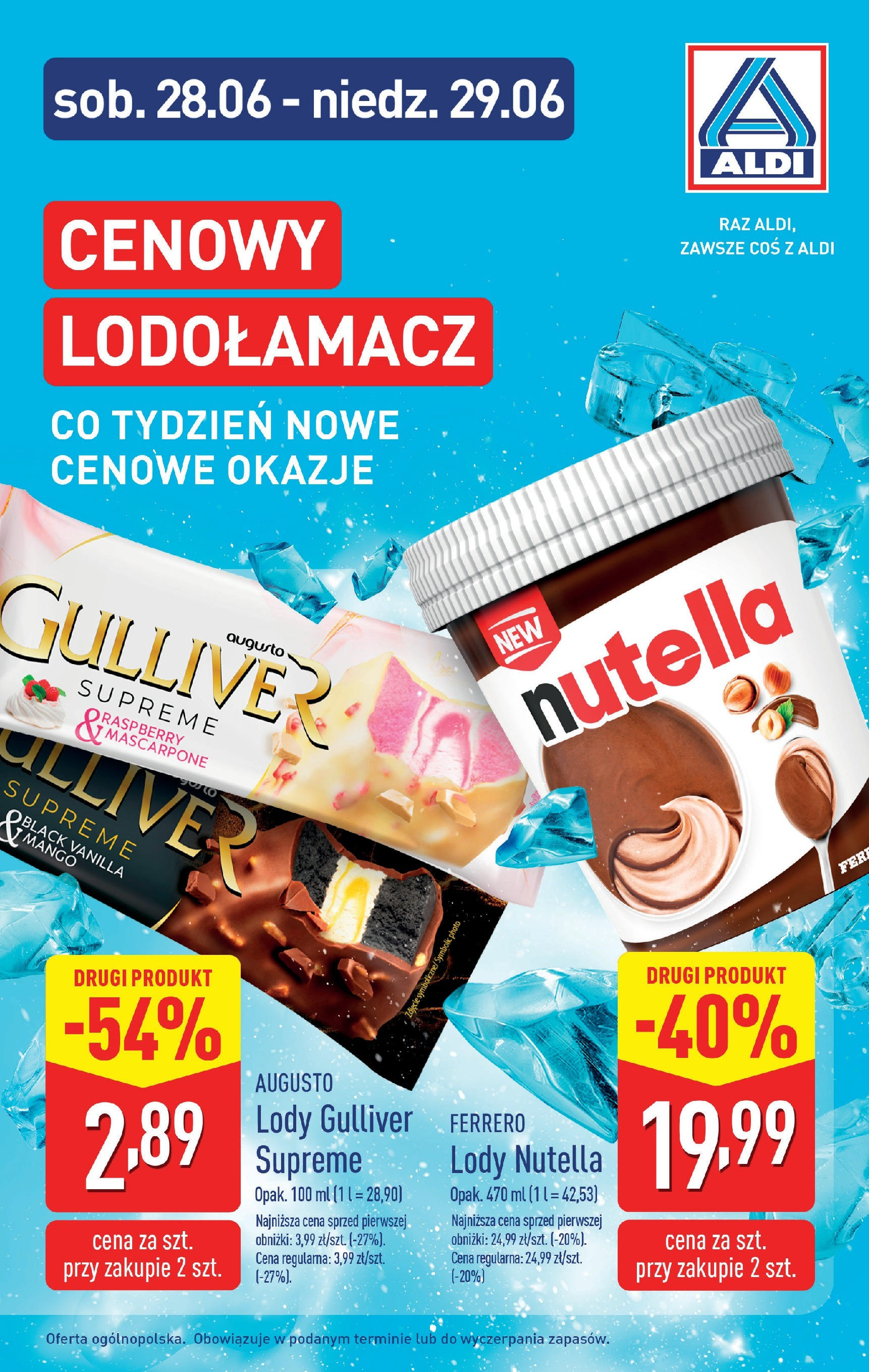 Aldi Gazetka od 23.06.2025 - Ulotka PDF, promocje | Strona: 31 | Produkty: Mango, Nutella, Mascarpone, Lody