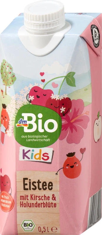 dmBio Eistee Kirsche & Holunderblüte