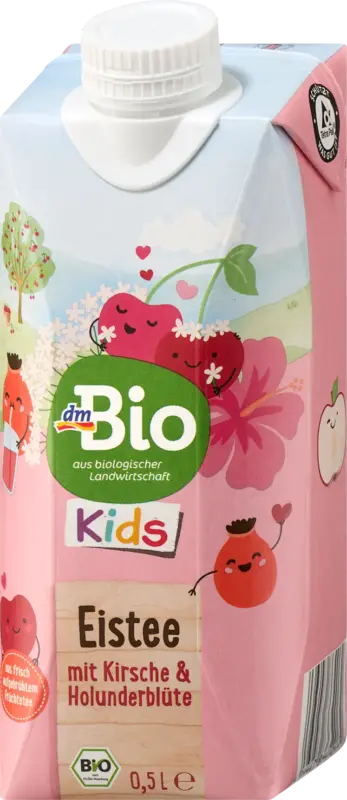 dmBio Eistee Kirsche & Holunderblüte