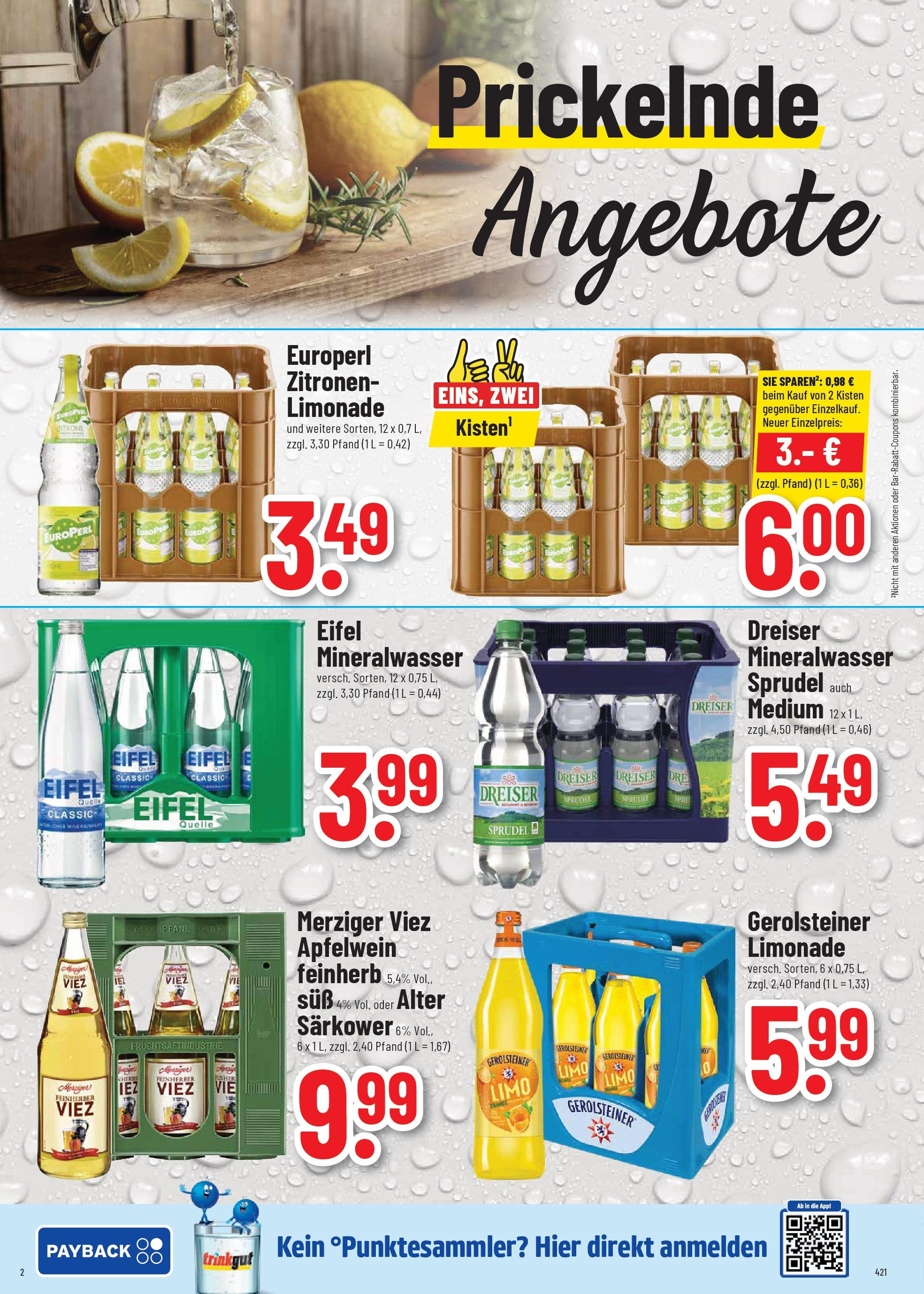 Trinkgut prospekt Wittlich	 (ab 22.06.2025) » Angebote online | Seite: 2 | Produkte: Limonade, Mineralwasser, Zitronen, Gerolsteiner
