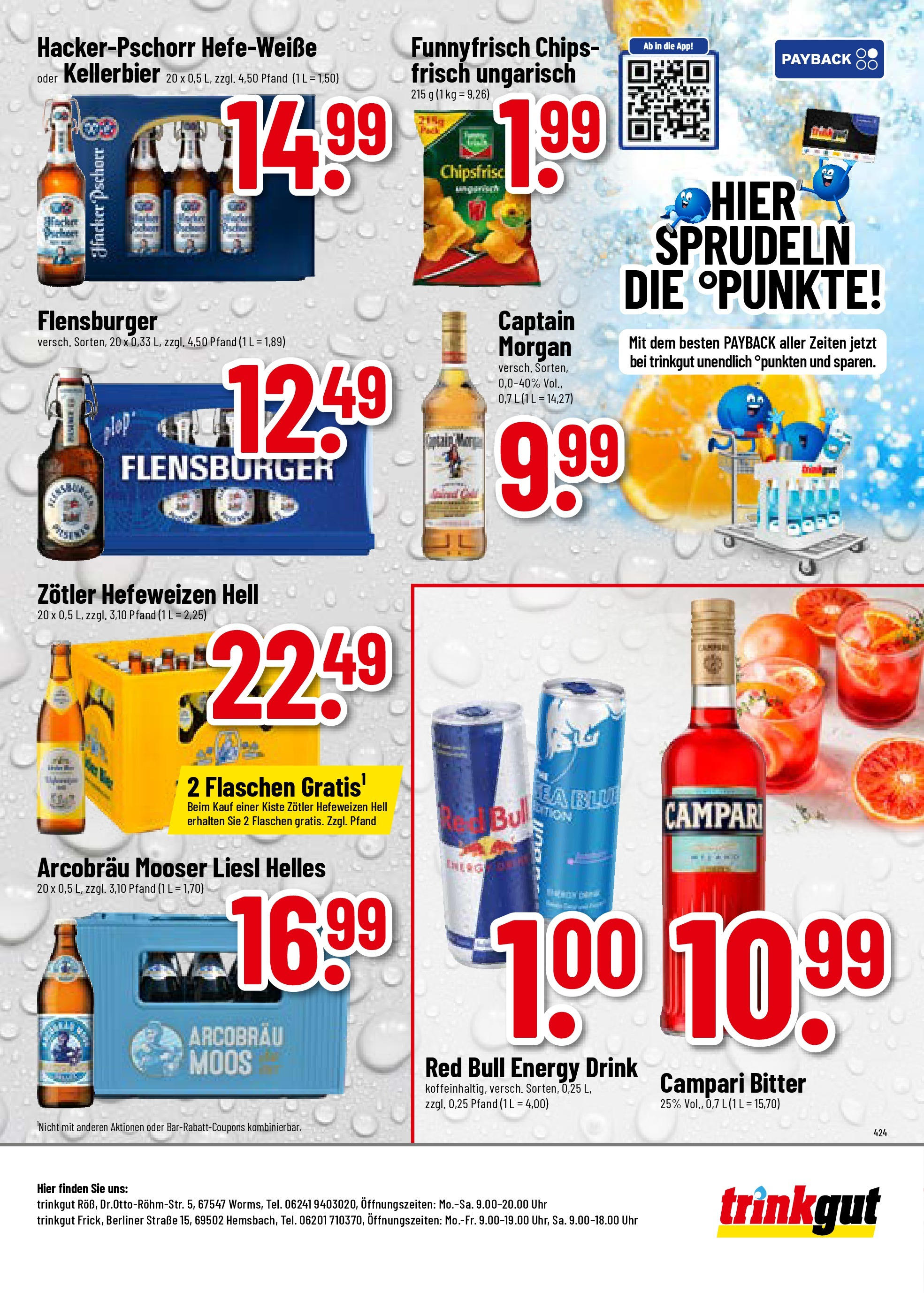 Trinkgut prospekt Worms	 (ab 22.06.2025) » Angebote online | Seite: 8 | Produkte: Energy, Campari, Flensburger, Uhr