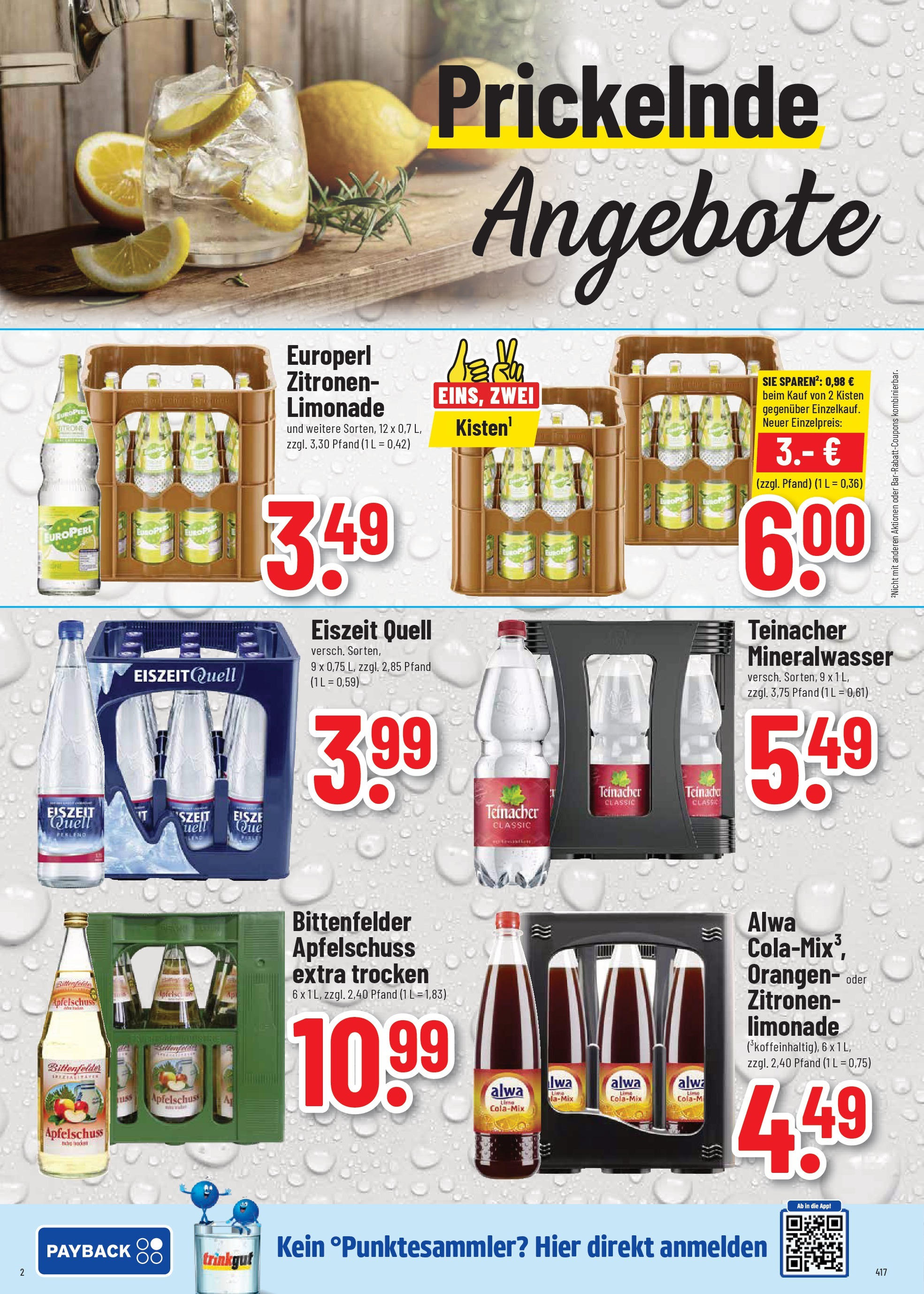 Trinkgut prospekt Großbottwar	 (ab 22.06.2025) » Angebote online | Seite: 2 | Produkte: Orangen, Limonade, Mineralwasser, Zitronen