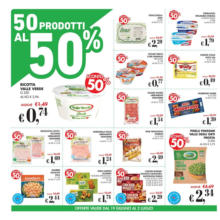 50 prodotti al 50%.