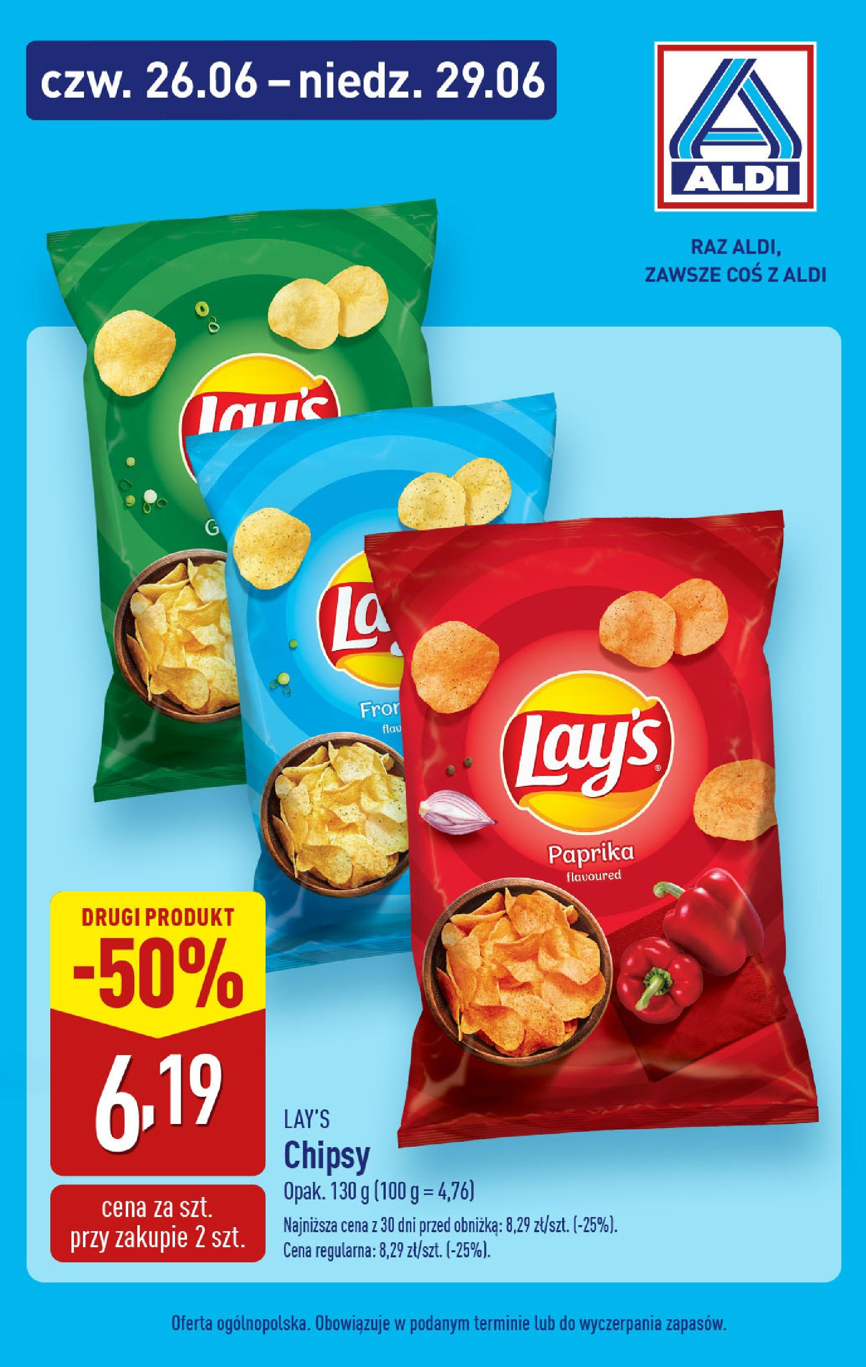 Aldi Gazetka - Promocja weekend od 26.06.2025 - Ulotka PDF, promocje | Strona: 3 | Produkty: Chipsy