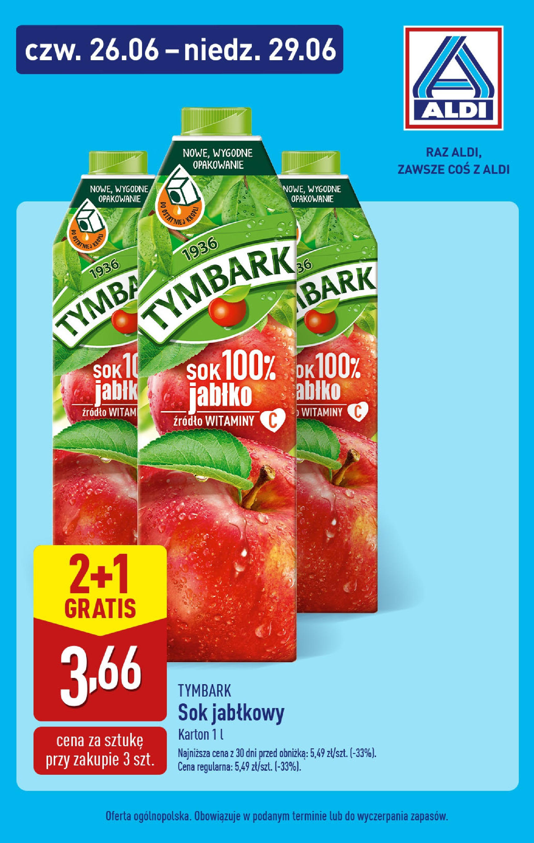 Aldi Gazetka - Promocja weekend od 26.06.2025 - Ulotka PDF, promocje | Strona: 5 | Produkty: Sok jabłkowy, Sok