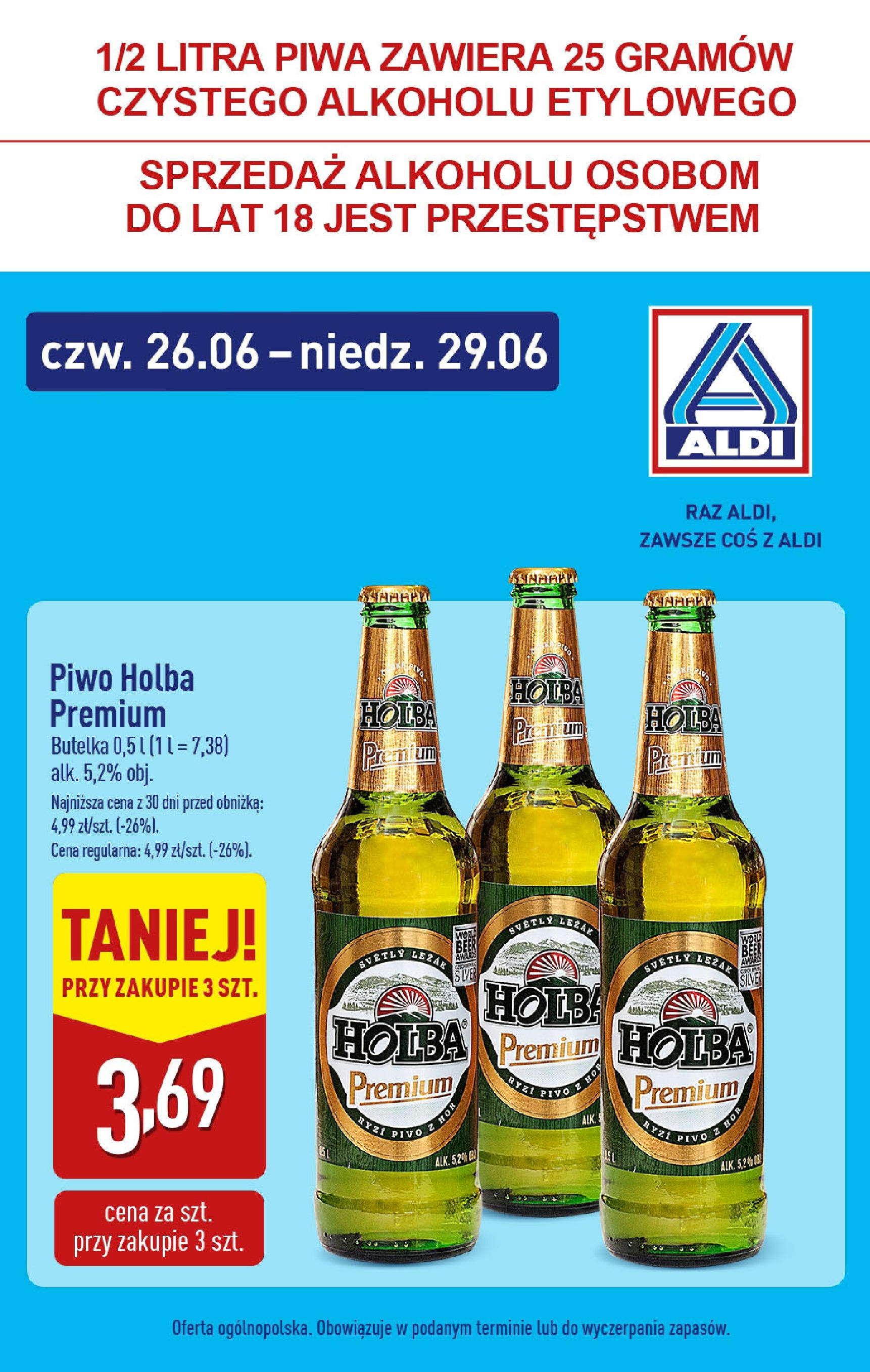 Aldi Gazetka - Promocja weekend od 26.06.2025 - Ulotka PDF, promocje | Strona: 6 | Produkty: Leżak, Piwo
