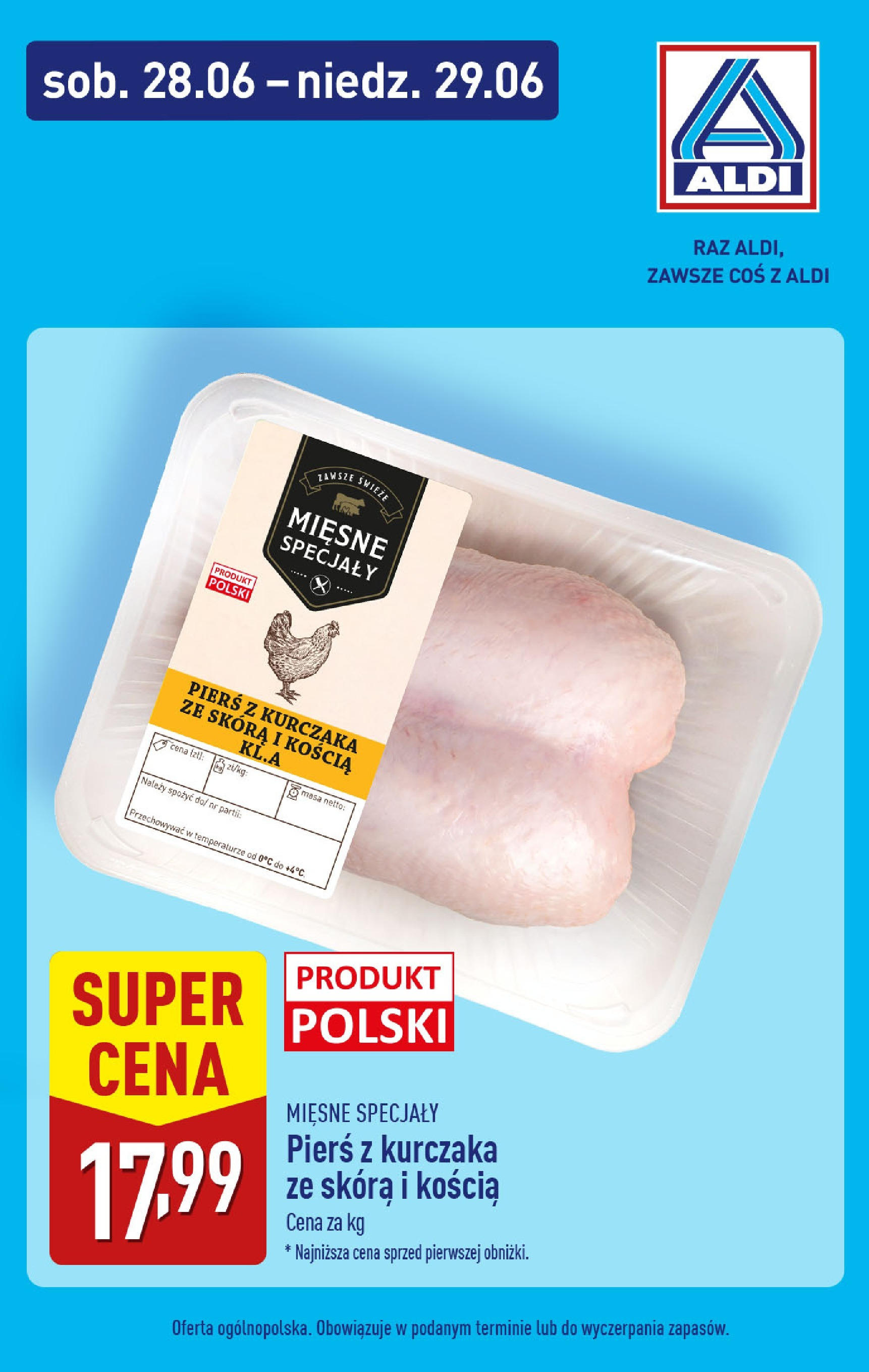 Aldi Gazetka - Promocja weekend od 28.06.2025 - Ulotka PDF, promocje | Strona: 2 | Produkty: Pierś z kurczaka