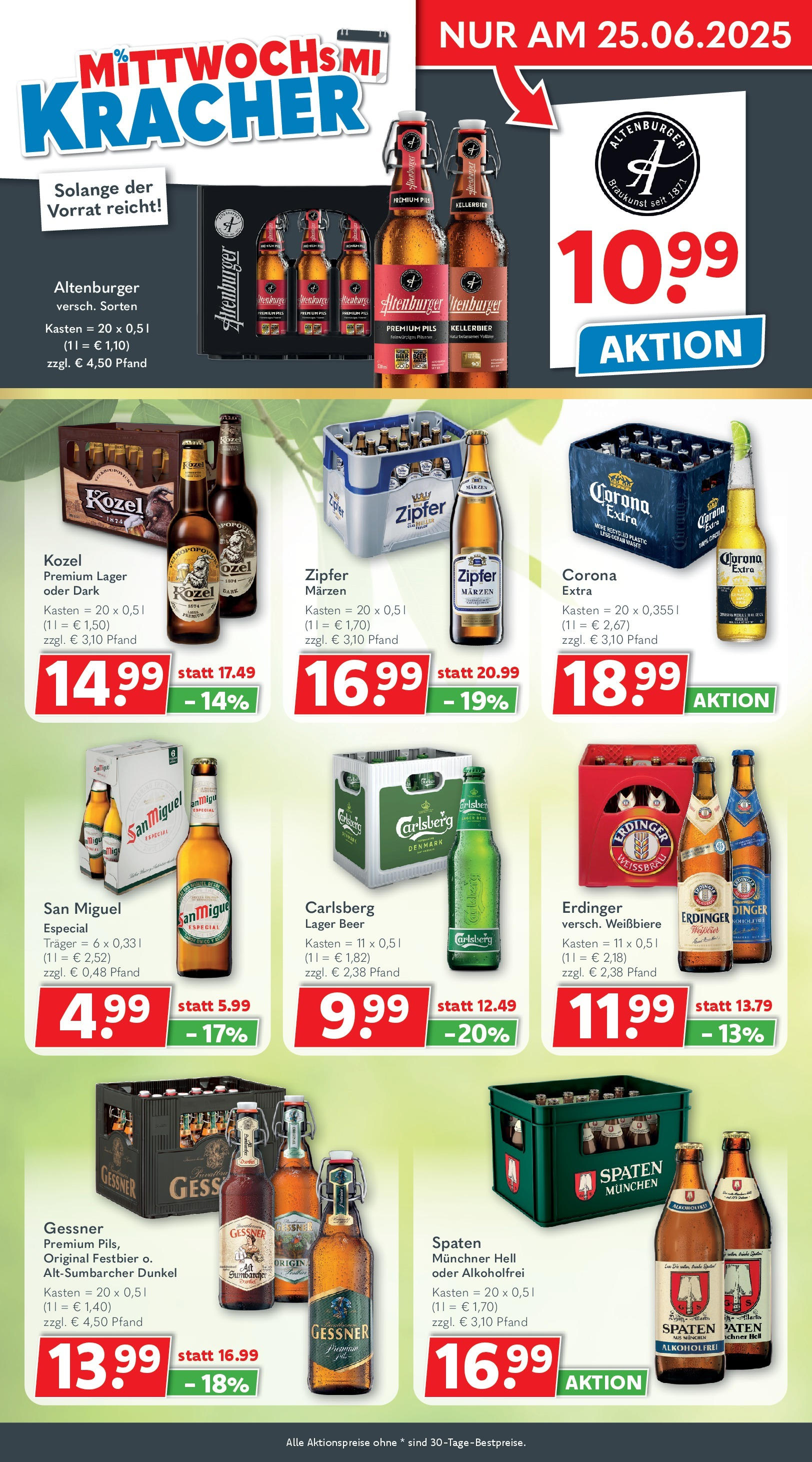 Getränkeland - Getränkeland: Getränkeangebote (ab 22.06.2025) zum Blättern | Seite: 3 | Produkte: Erdinger, Carlsberg, Pils