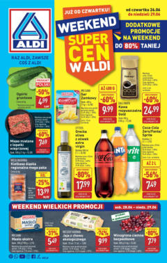 Pogląd oferty "Aldi Gazetka - Okazje na weekend" - ważna od 26.06.2025