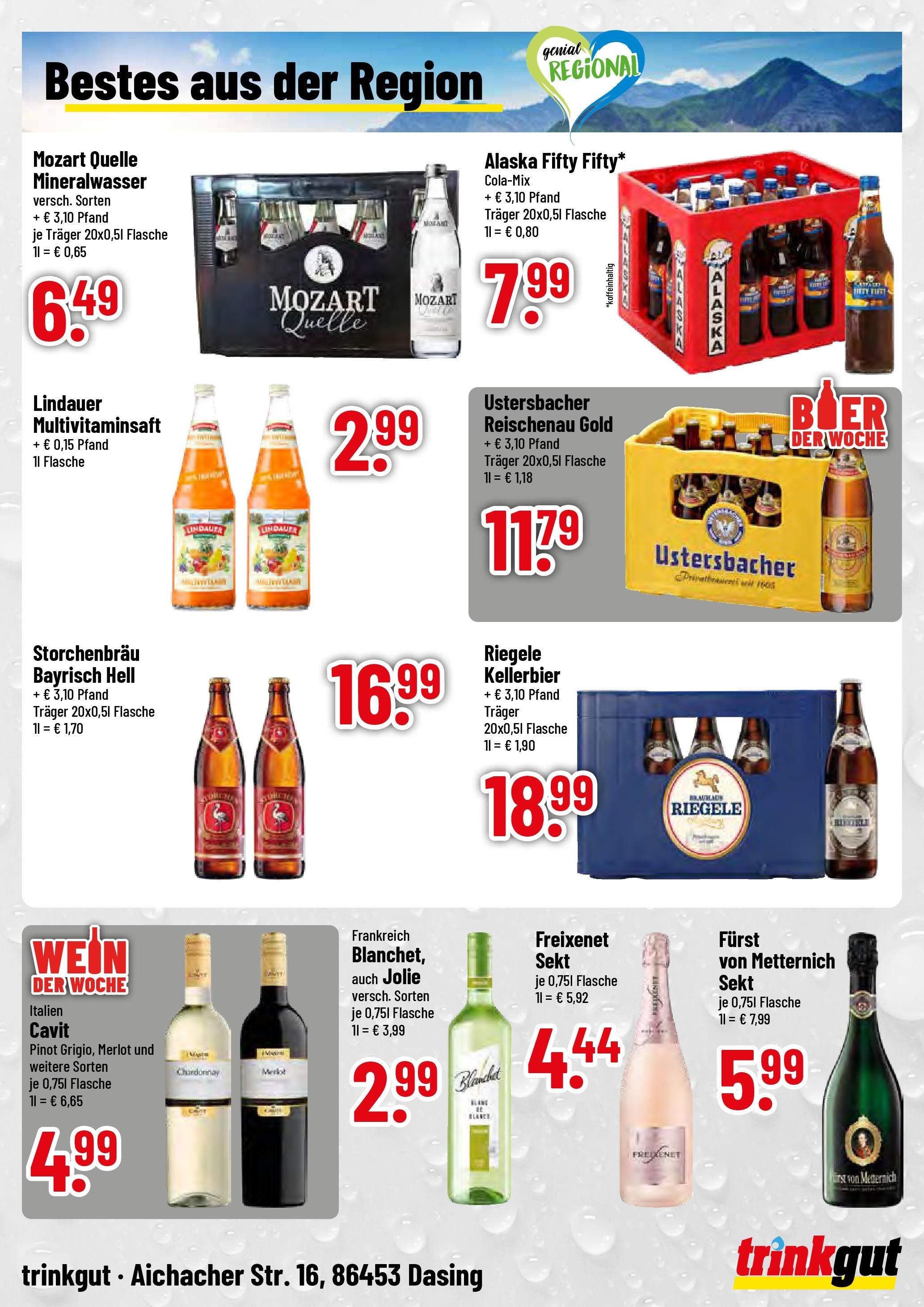 Trinkgut prospekt Dasing	 (ab 22.06.2025) » Angebote online | Seite: 4 | Produkte: Freixenet, Bier, Mineralwasser, Wein