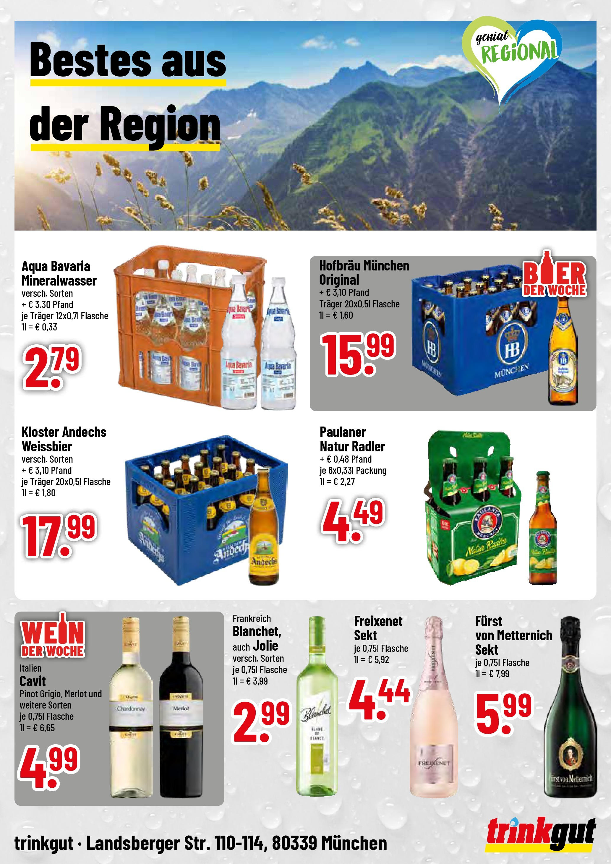 Trinkgut prospekt München	 (ab 22.06.2025) » Angebote online | Seite: 4 | Produkte: Weißbier, Sekt, Merlot, Wein