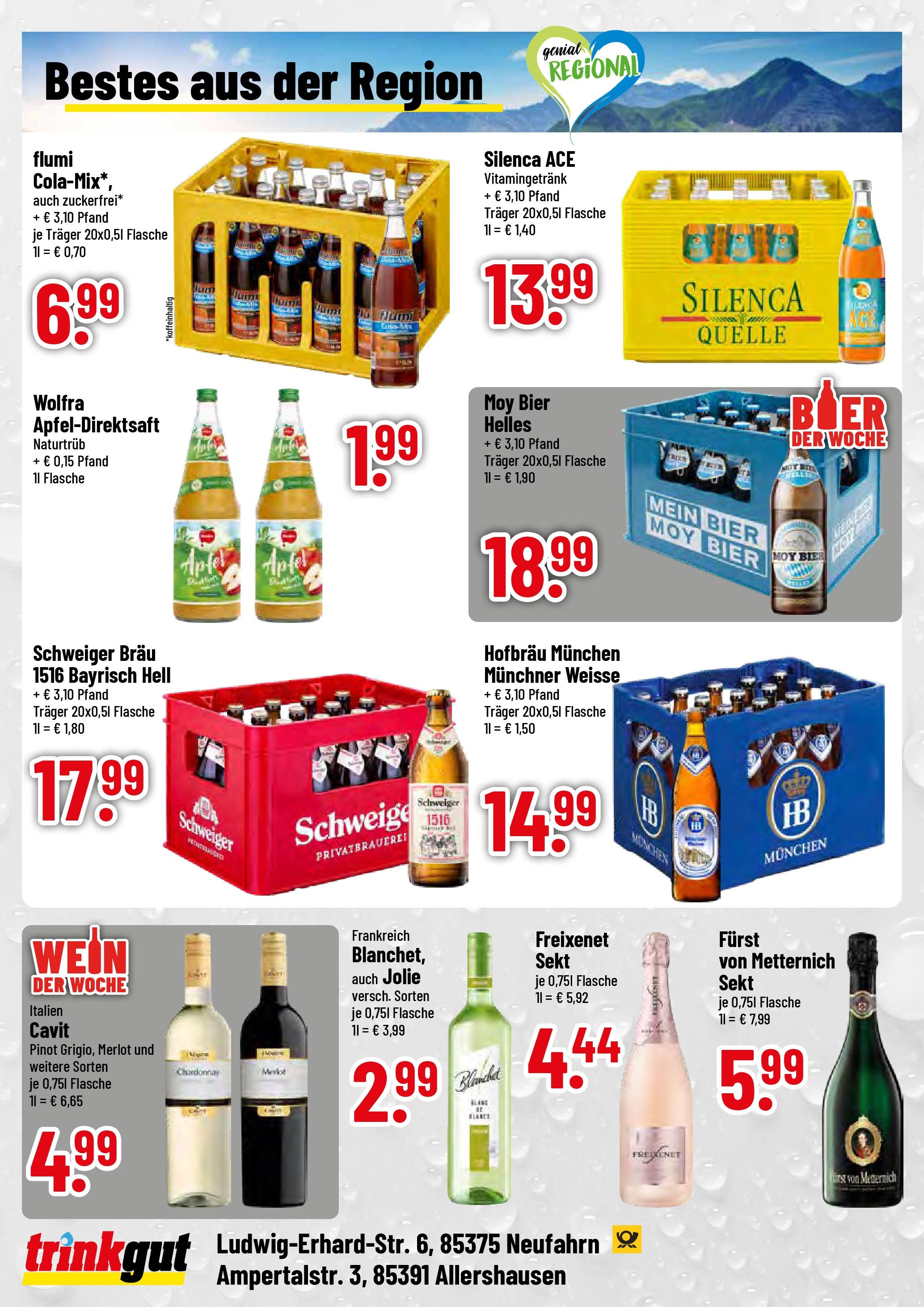 Trinkgut prospekt Neufahrn	 (ab 22.06.2025) » Angebote online | Seite: 4 | Produkte: Freixenet, Merlot, Äpfel, Wein