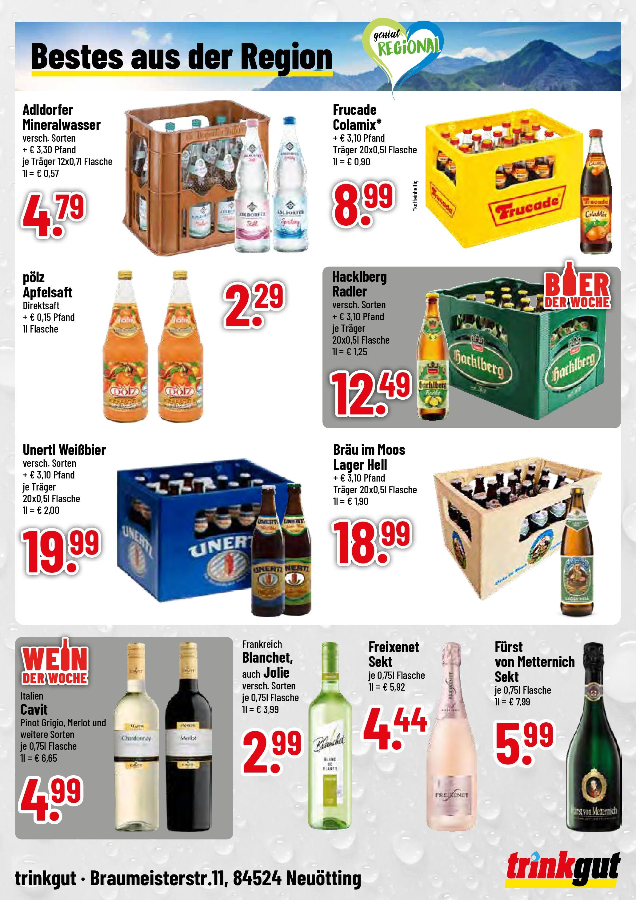 Trinkgut prospekt Neuötting	 (ab 22.06.2025) » Angebote online | Seite: 4 | Produkte: Freixenet, Weißbier, Apfelsaft, Mineralwasser