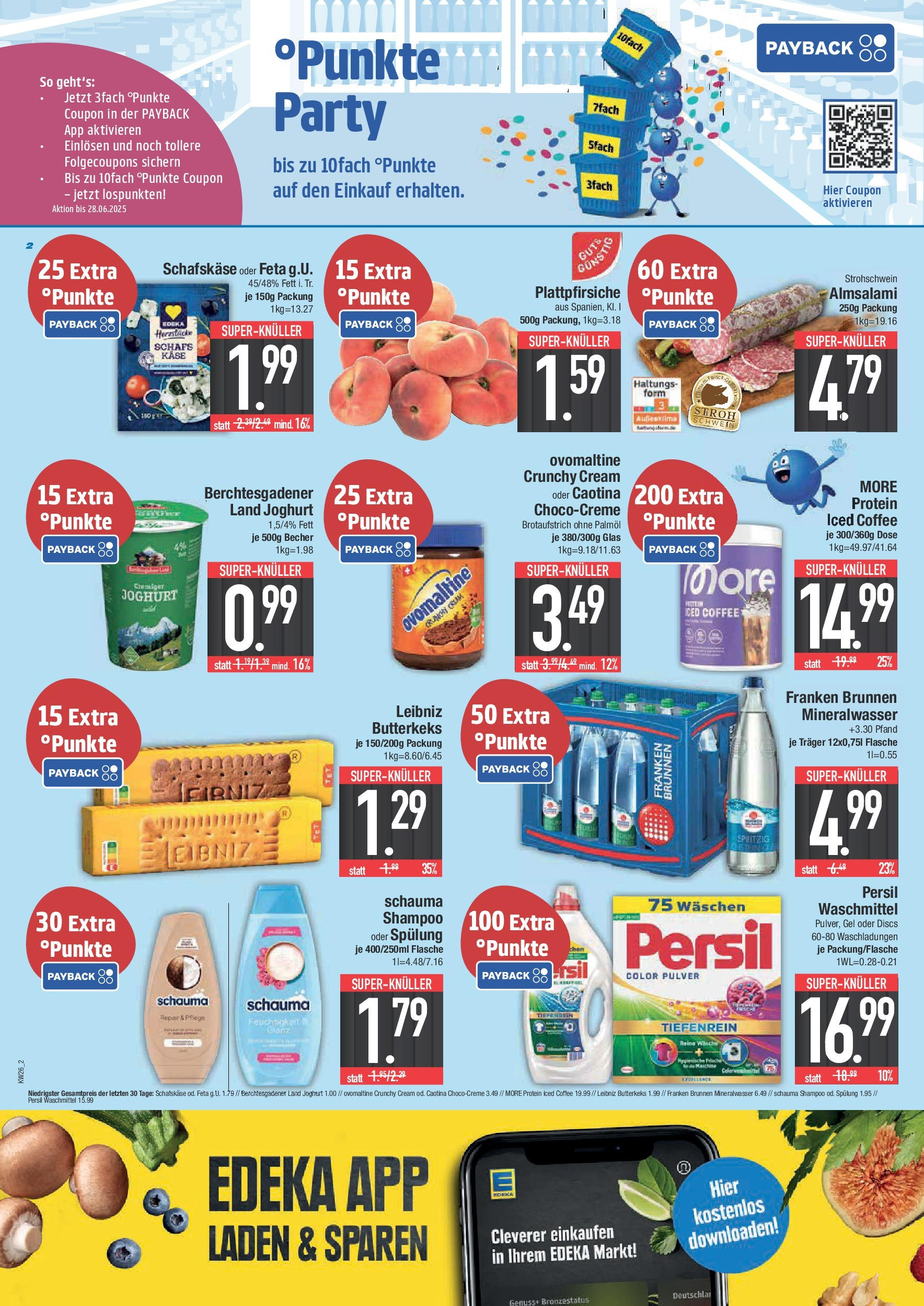 Edeka prospekt Bad Reichenhall	 (ab 22.06.2025) » Angebote Online | Seite: 2 | Produkte: Schauma shampoo, Joghurt, Shampoo, Persil