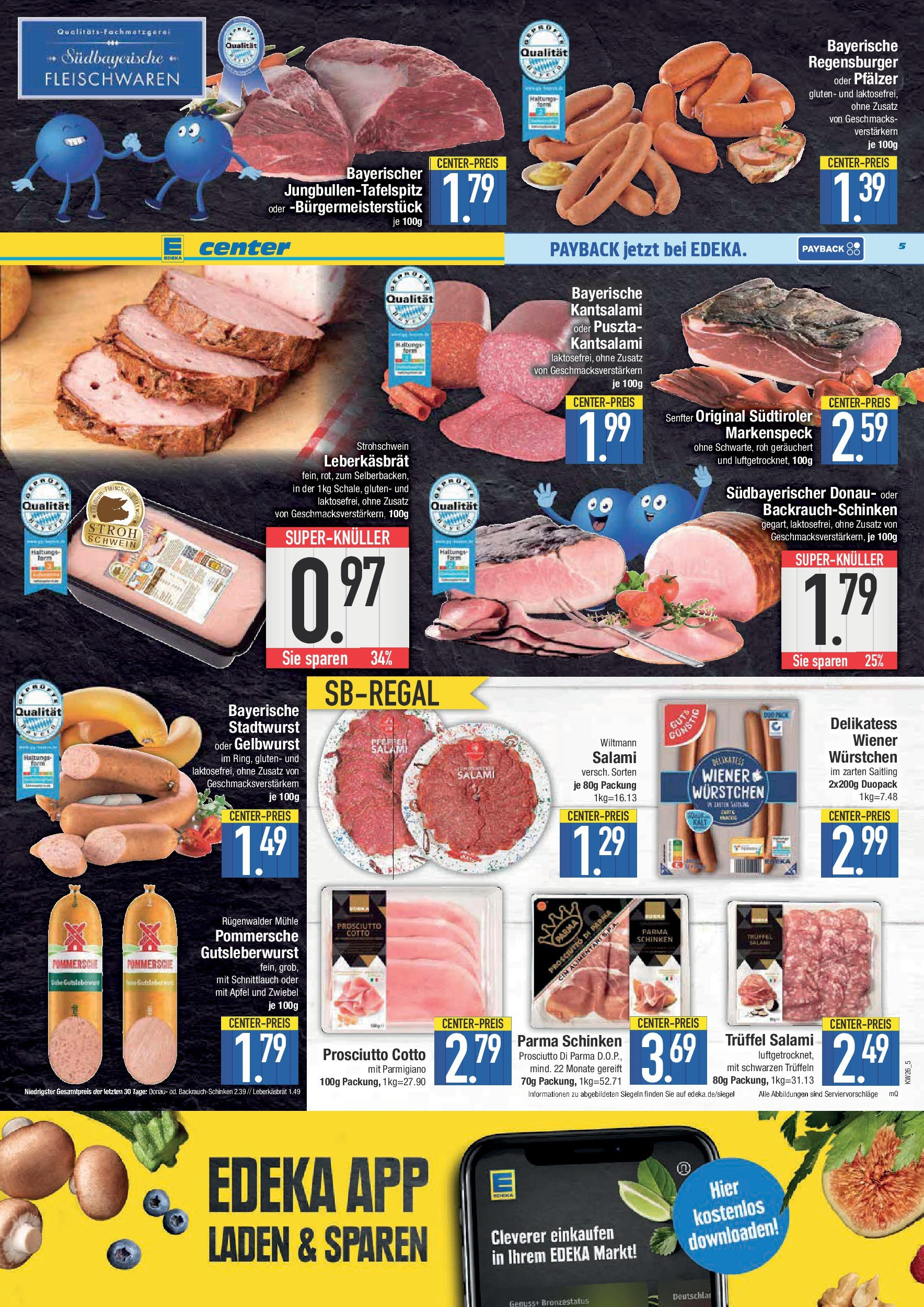 Edeka prospekt Bad Reichenhall	 (ab 22.06.2025) » Angebote Online | Seite: 5 | Produkte: Mühle, Wiener wurstchen, Äpfel, Schinken