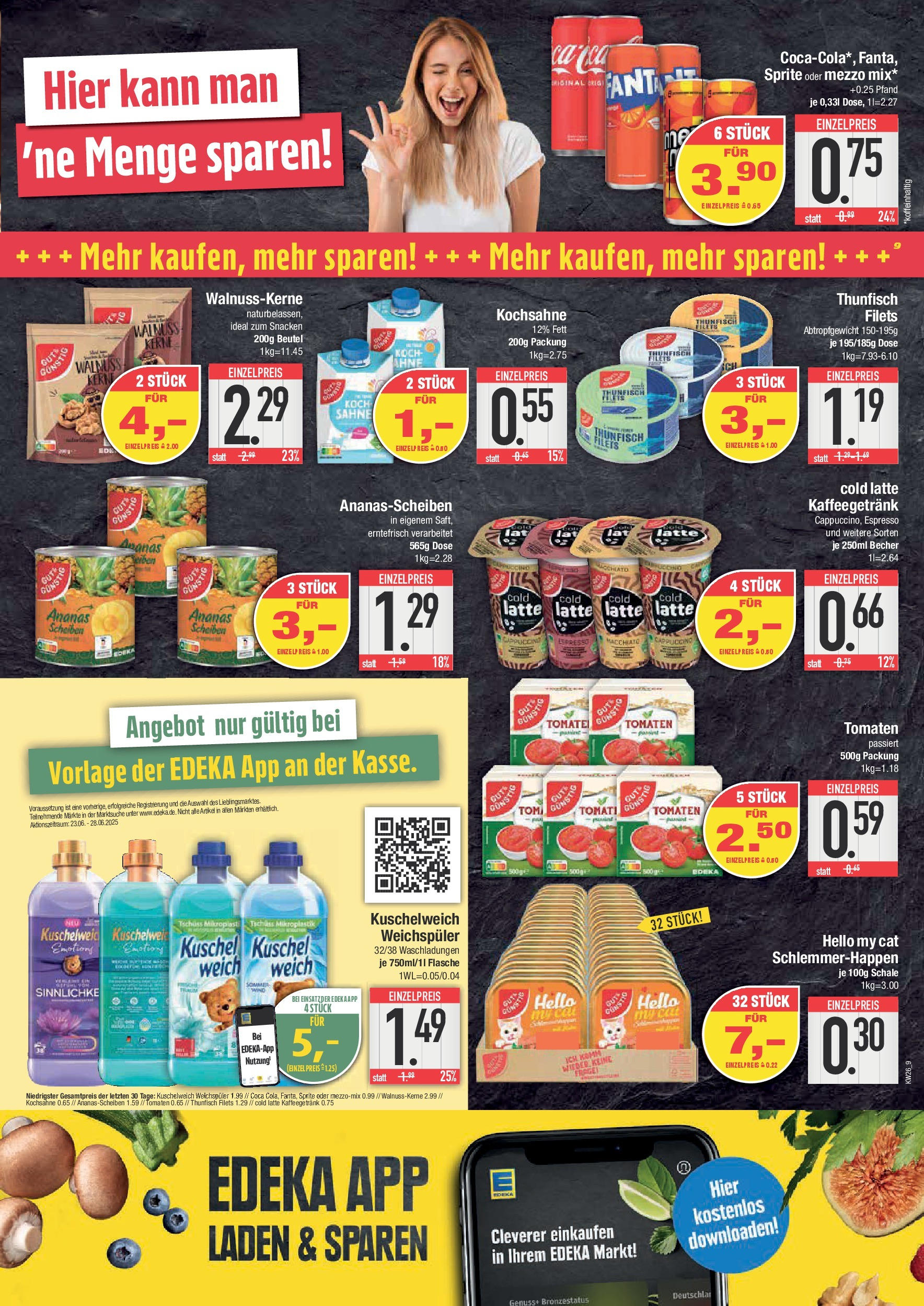 Edeka prospekt Bad Reichenhall	 (ab 22.06.2025) » Angebote Online | Seite: 9 | Produkte: Fanta, Sprite, Tomaten, Sahne