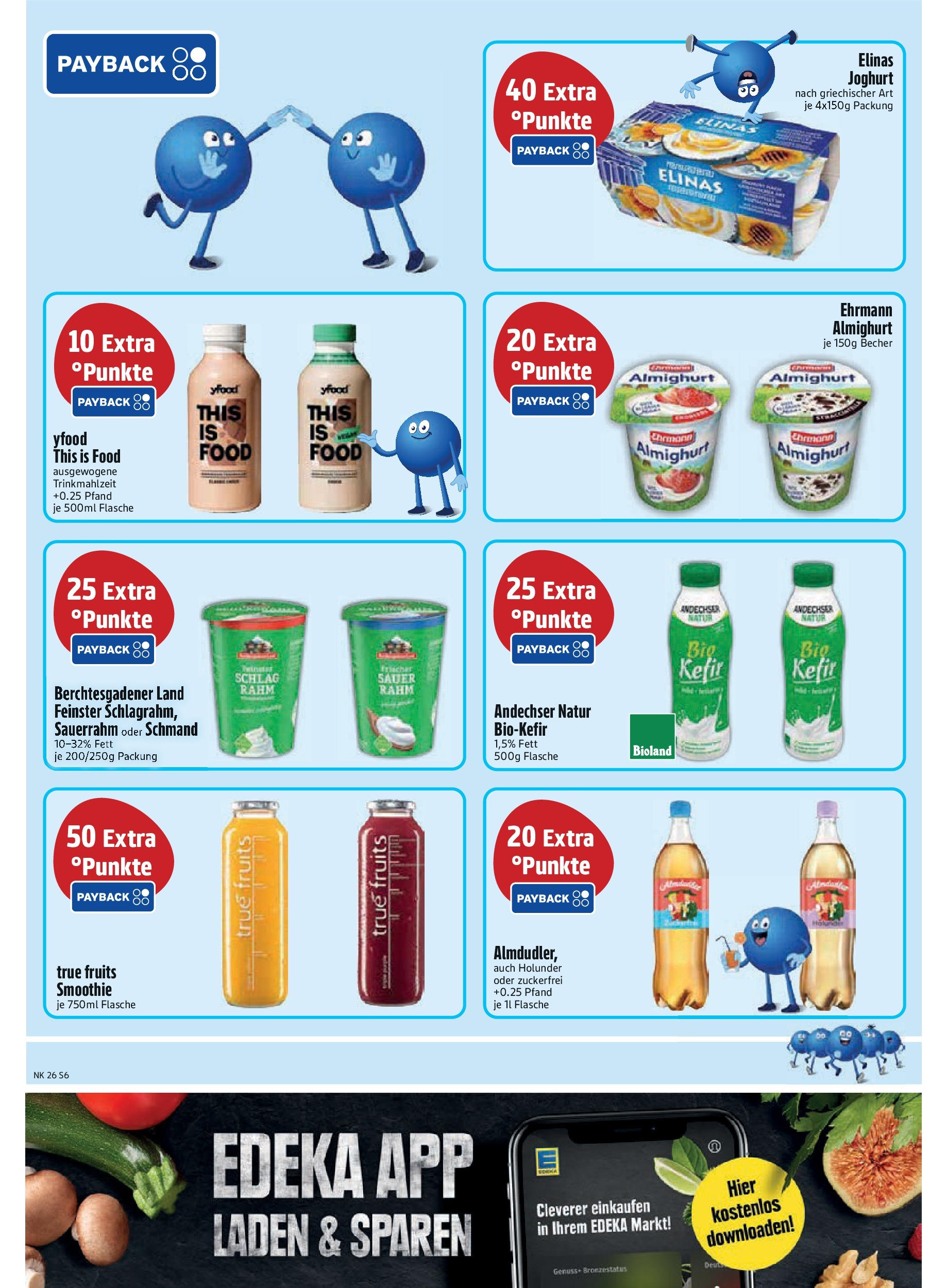 Edeka prospekt Trostberg	 (ab 22.06.2025) » Angebote Online | Seite: 6 | Produkte: Kefir, Ehrmann almighurt, YFood, Sauerrahm