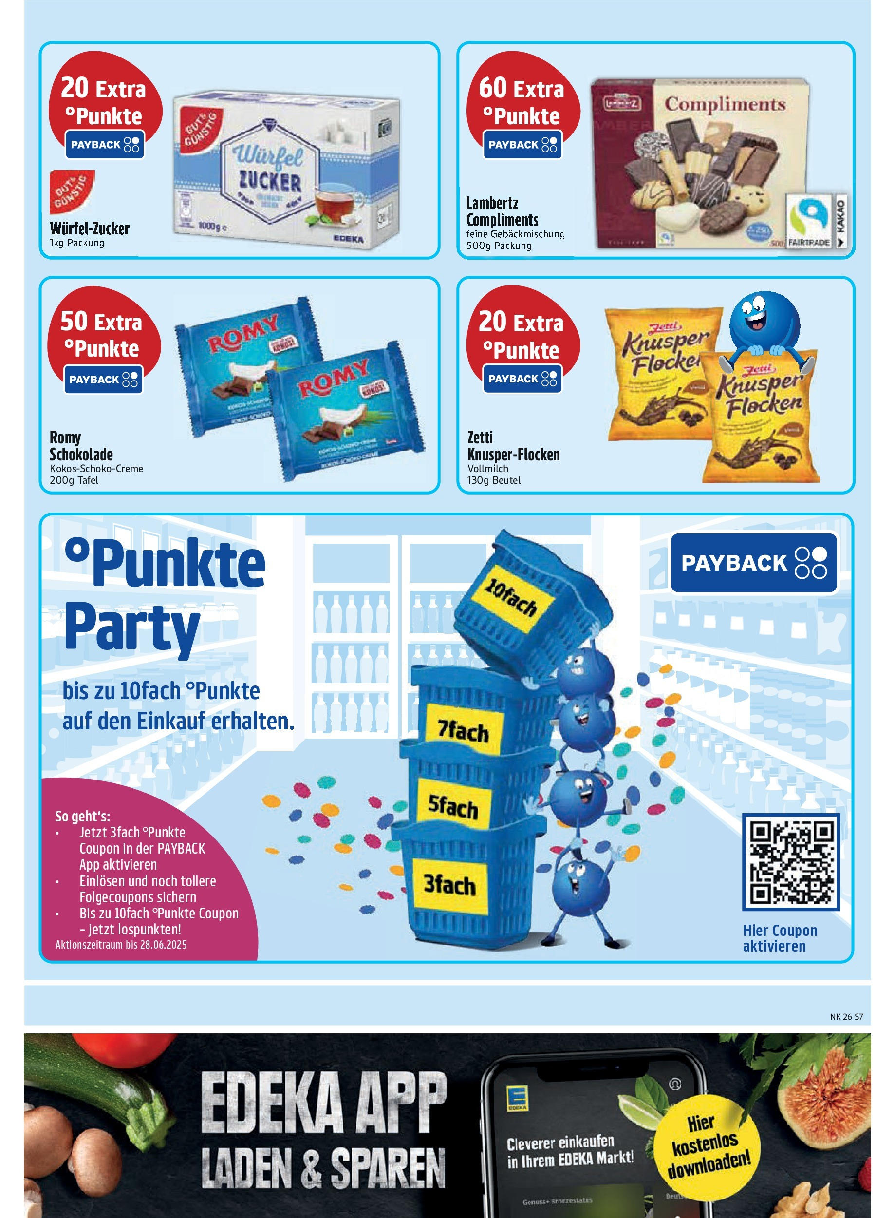 Edeka prospekt Trostberg	 (ab 22.06.2025) » Angebote Online | Seite: 7 | Produkte: Schokolade, Zucker, Flocken