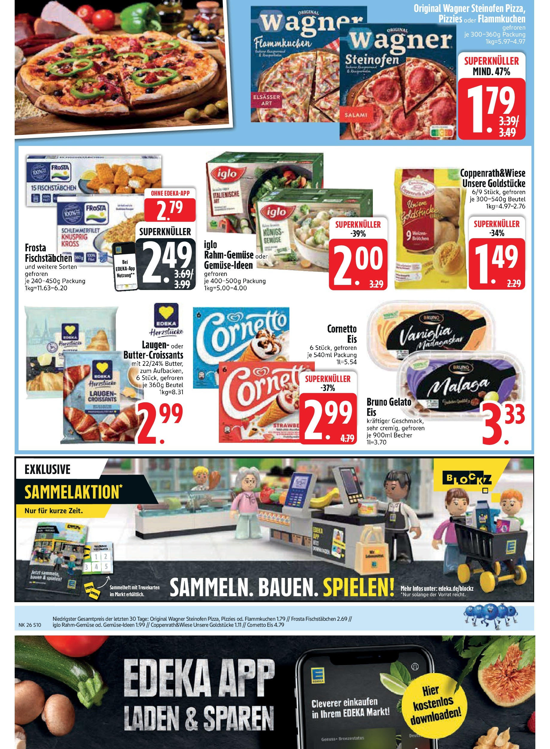 Edeka prospekt Trostberg	 (ab 22.06.2025) » Angebote Online | Seite: 10 | Produkte: Frosta, Gemüse, Salami, Eis