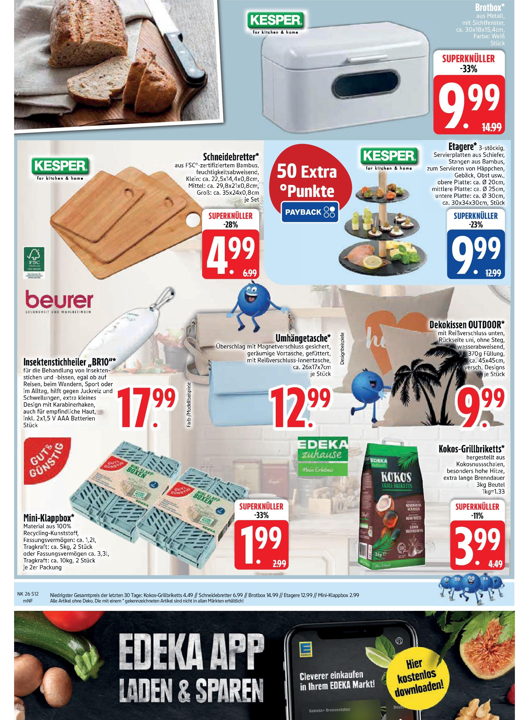 Edeka prospekt Aldersbach	 (ab 22.06.2025) » Angebote Online | Seite: 12 | Produkte: Batterien, Box, Obst
