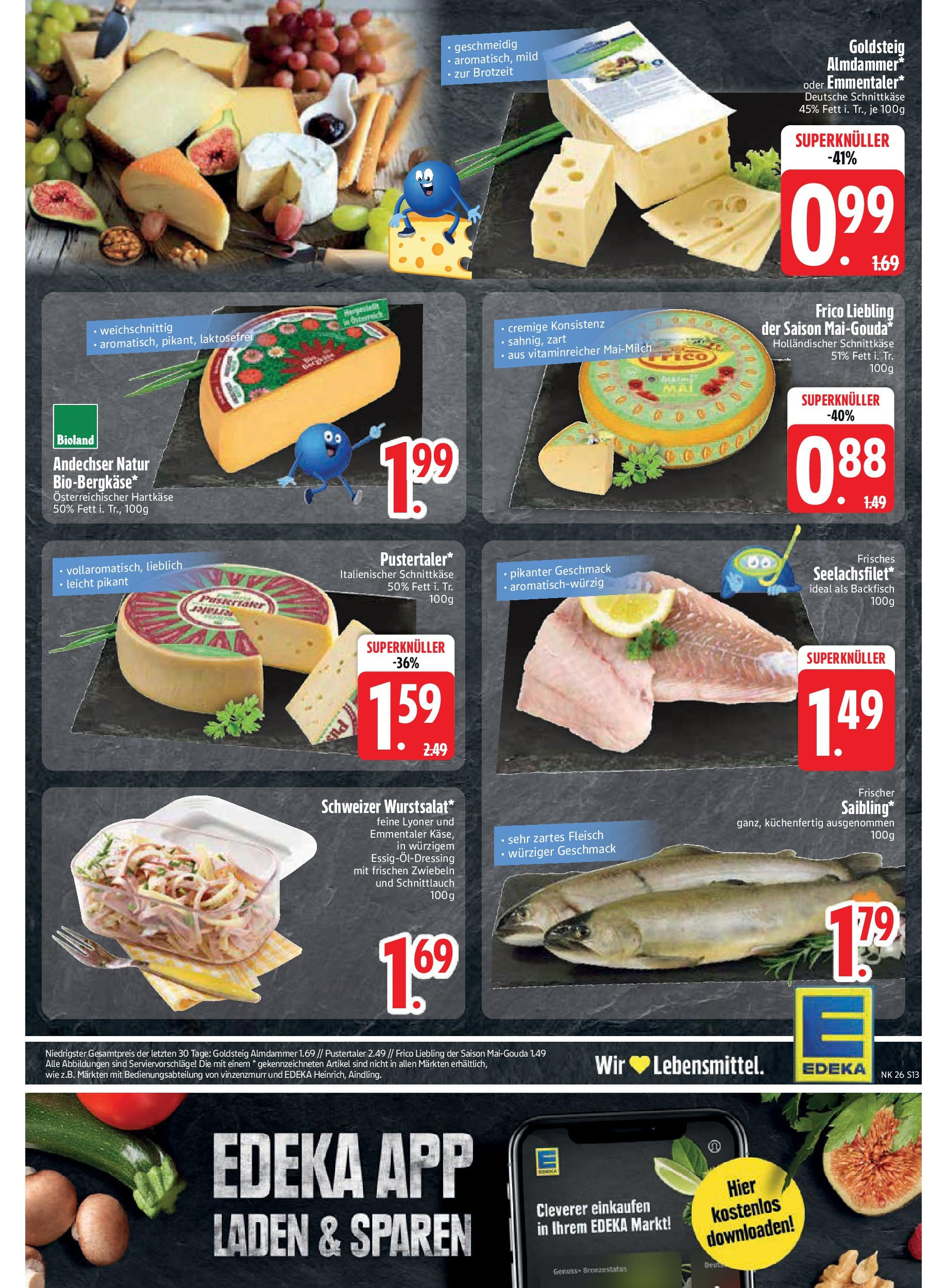 Edeka prospekt Trostberg	 (ab 22.06.2025) » Angebote Online | Seite: 13 | Produkte: Zwiebeln, Fleisch