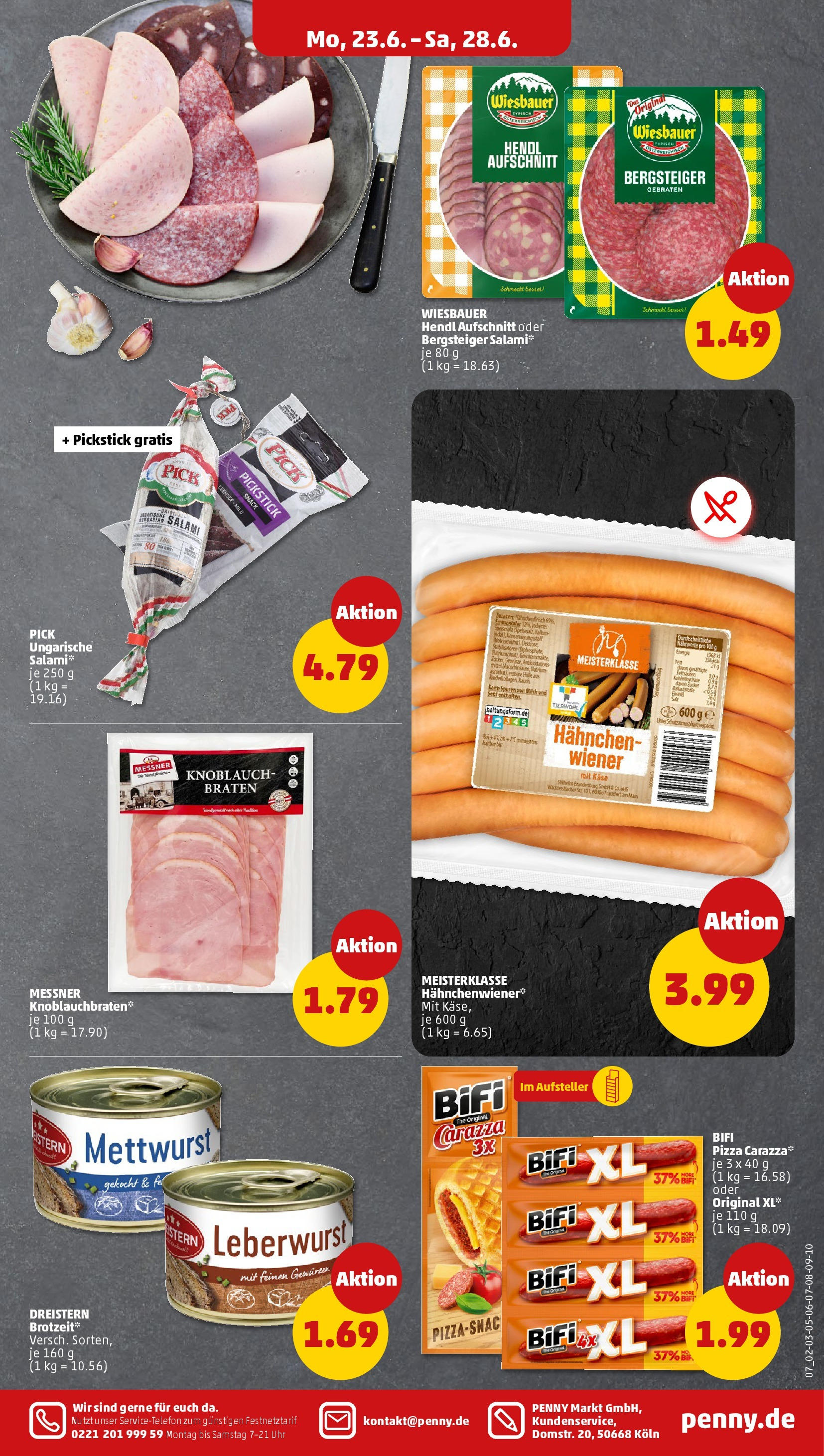 Penny Prospekt ab 22.06.2025 » Angebote Online | Seite: 7 | Produkte: Käse, Zucker, Salami, Pizza