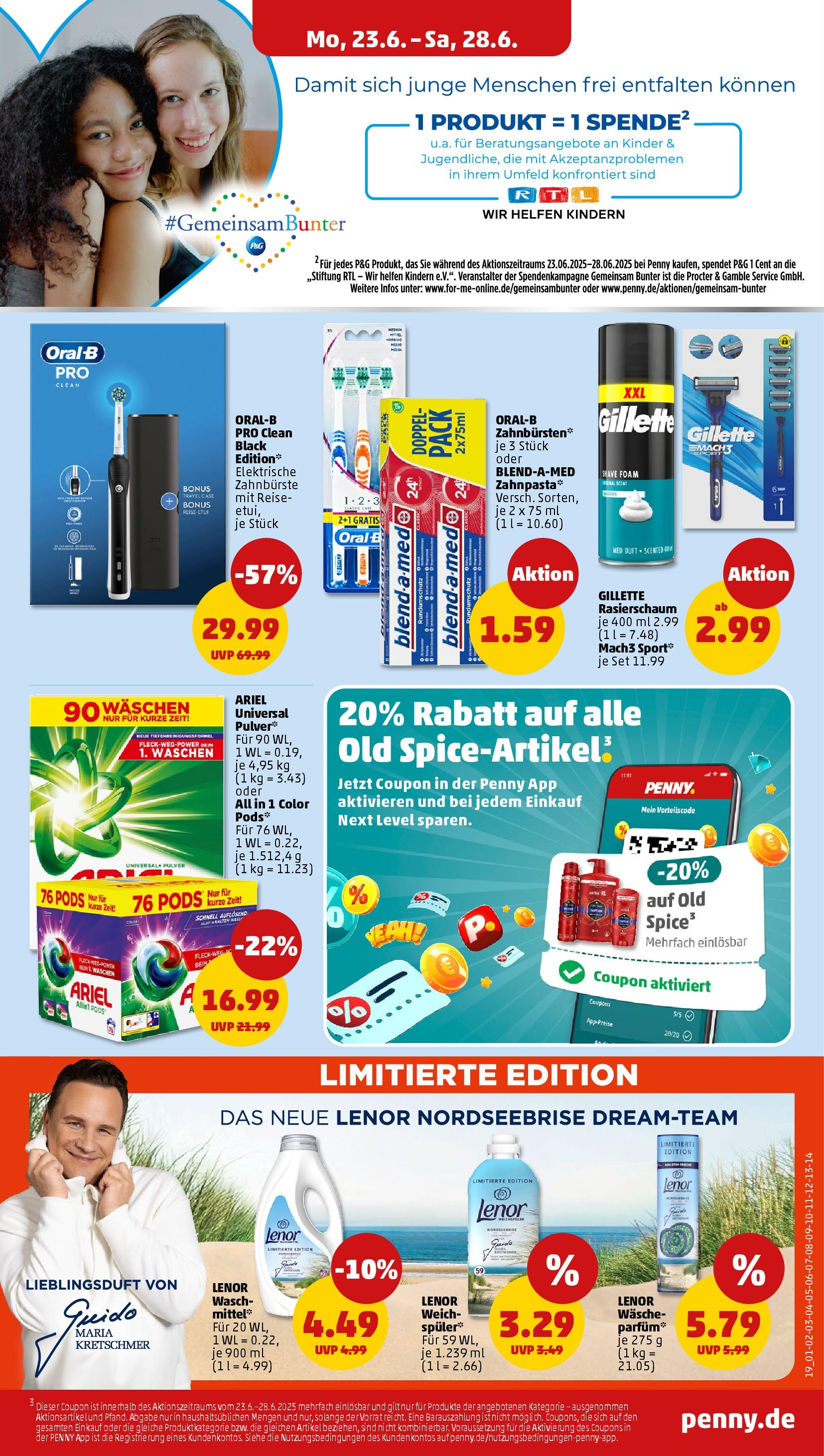 Penny Prospekt ab 22.06.2025 » Angebote Online | Seite: 19 | Produkte: Lenor, Ariel, Parfüm, Rasierschaum