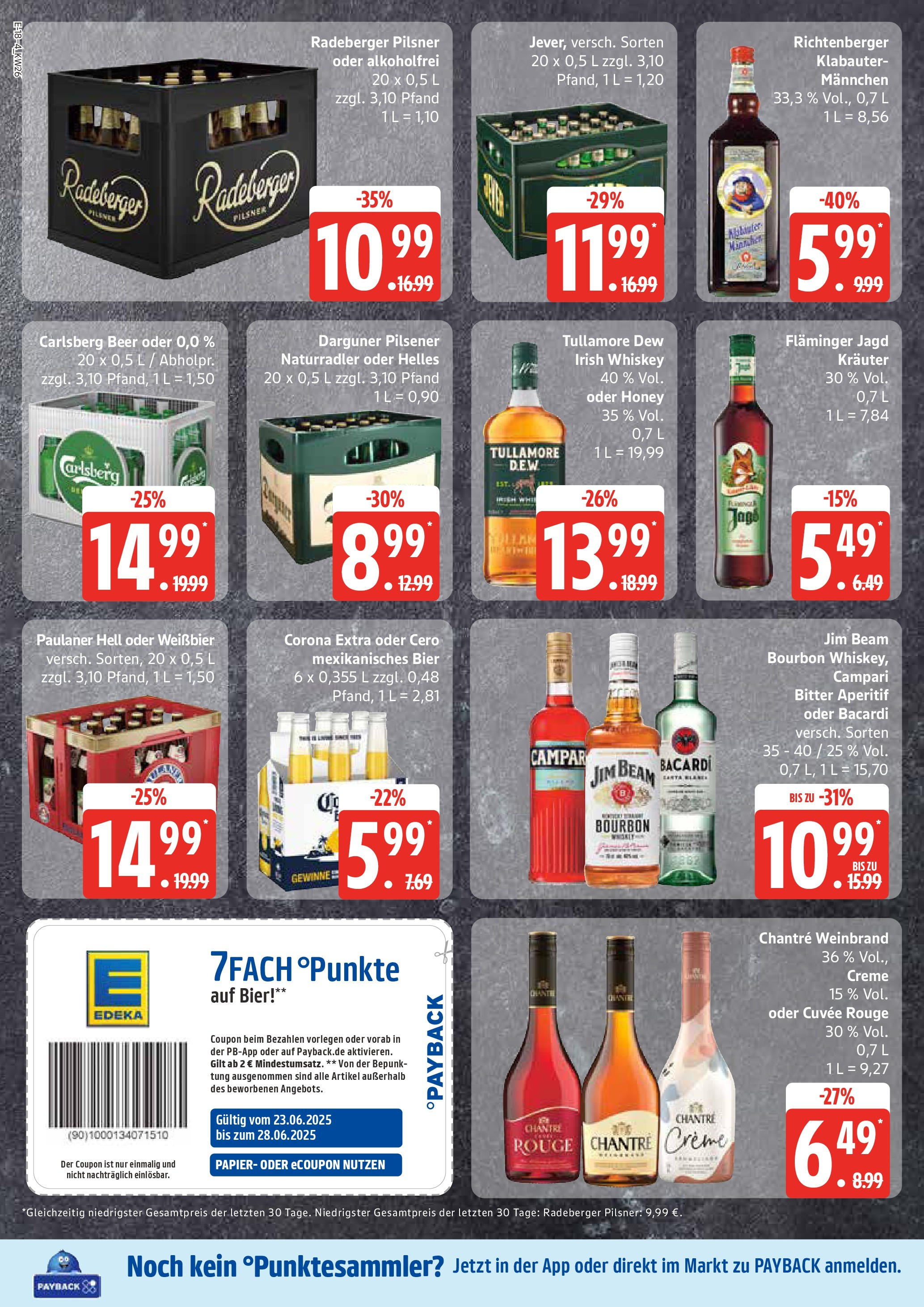 Marktkauf - Marktkauf: Wochenangebote (ab 22.06.2025) » Angebote online | Seite: 18 | Produkte: Bacardi, Chantré, Whiskey, Paulaner