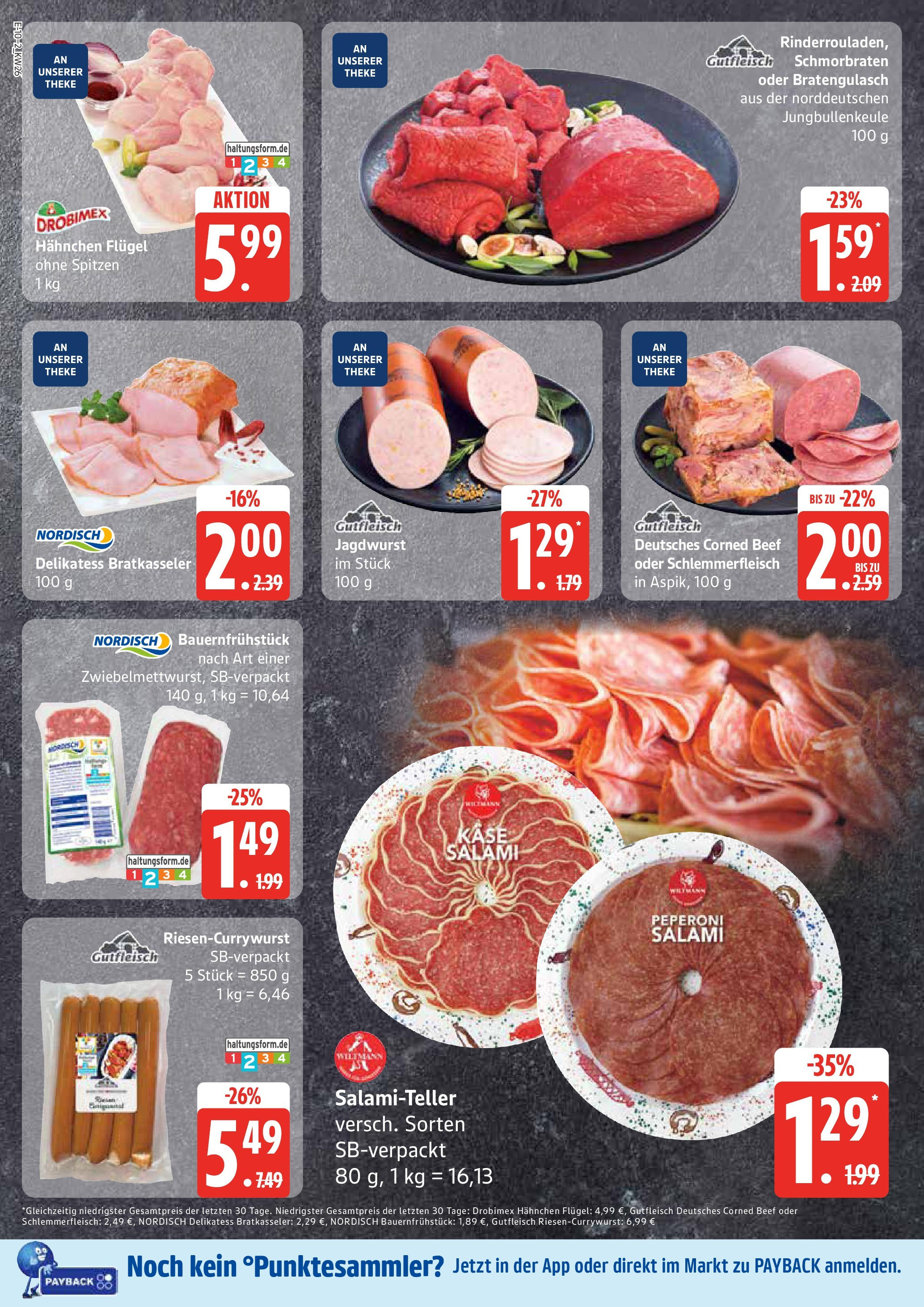 Marktkauf - Marktkauf: Wochenangebote (ab 22.06.2025) » Angebote online | Seite: 10 | Produkte: Hahnchen, Käse, Theke, Salami