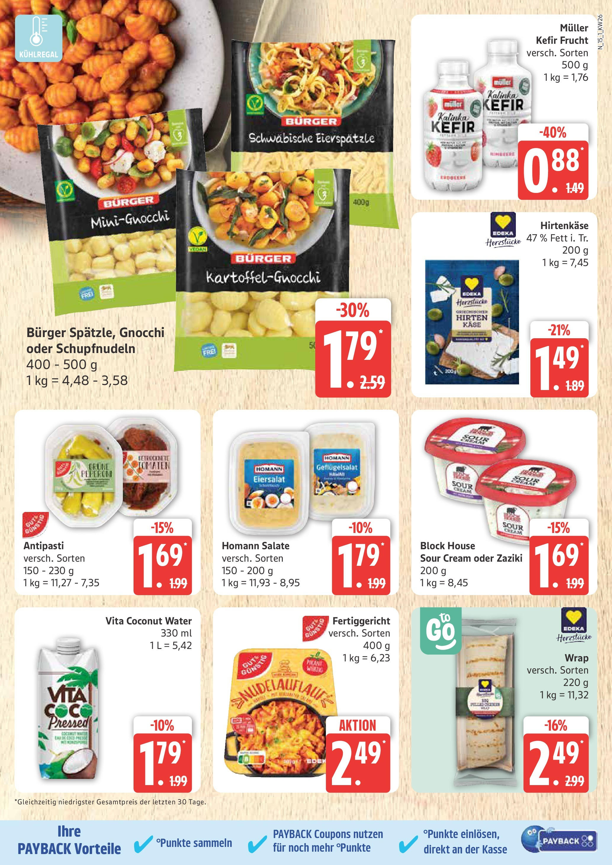 Marktkauf - Marktkauf: Wochenangebote (ab 22.06.2025) » Angebote online | Seite: 15 | Produkte: Kefir, Käse, Burger, Tomaten
