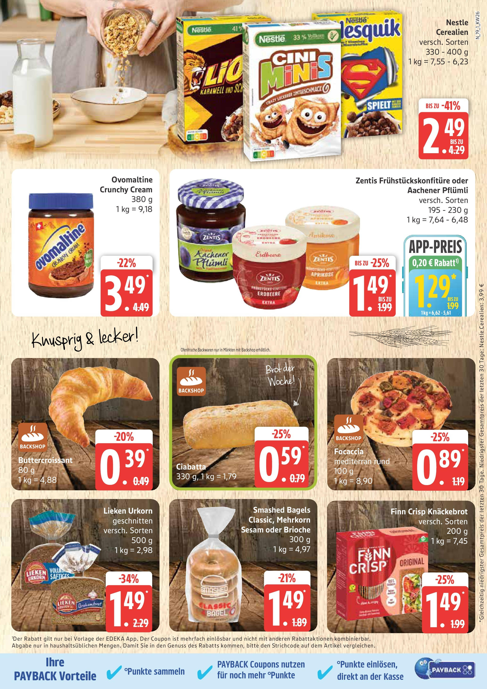 Marktkauf - Marktkauf: Wochenangebote (ab 22.06.2025) » Angebote online | Seite: 19 | Produkte: Ovomaltine, Ofenfrische, Croissant, Brot
