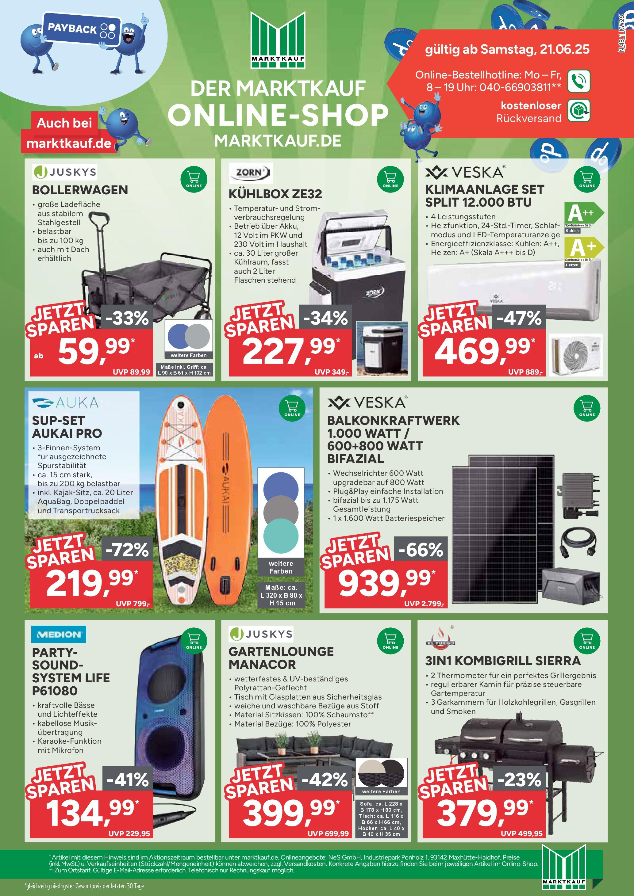 Marktkauf - Marktkauf: Wochenangebote (ab 22.06.2025) » Angebote online | Seite: 43 | Produkte: Mikrofon, Klimaanlage, Sofa, Uhr