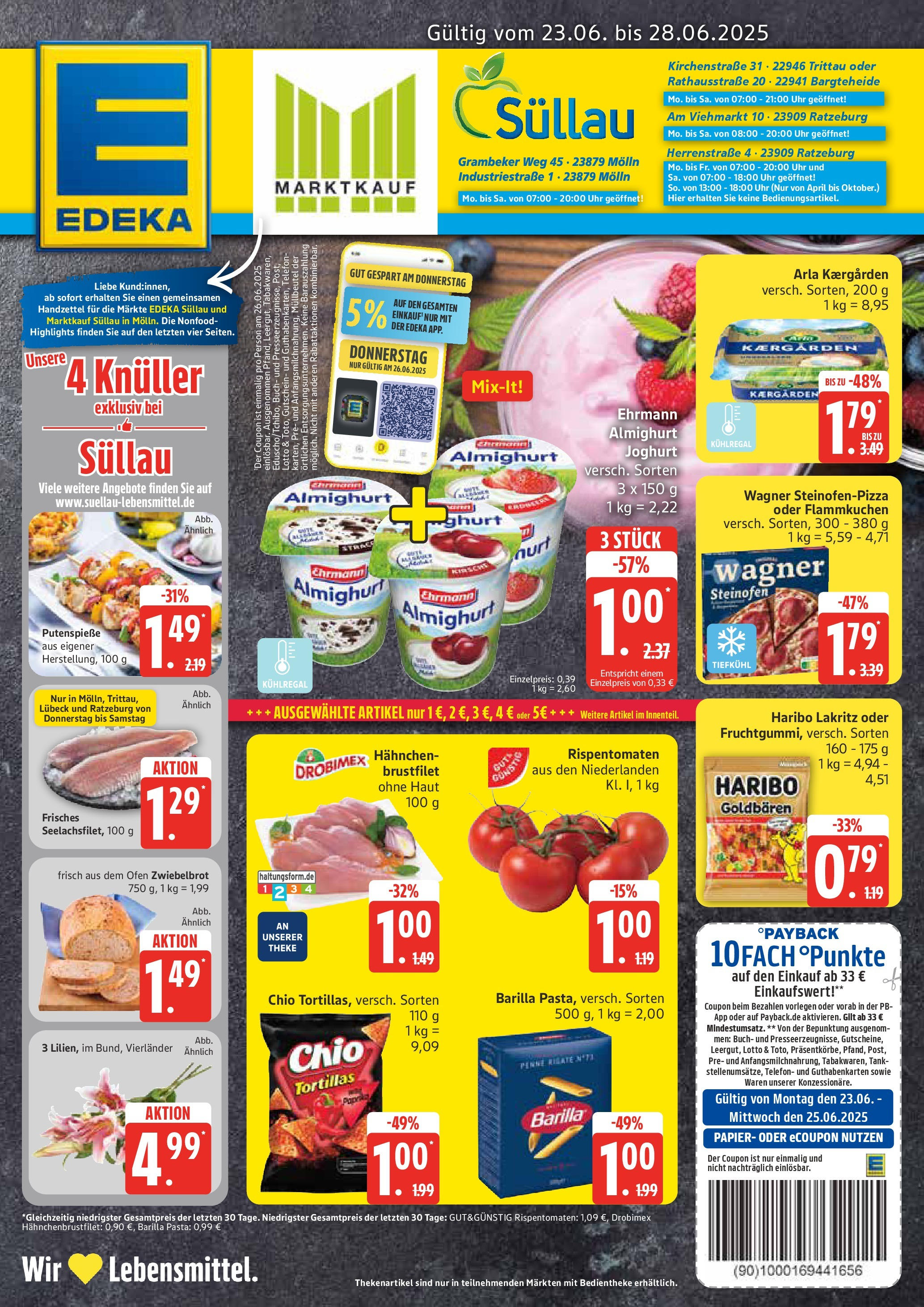 Marktkauf - Marktkauf: Wochenangebote (ab 22.06.2025) » Angebote online | Seite: 1 | Produkte: Haribo, Butter, Barilla, Pizza