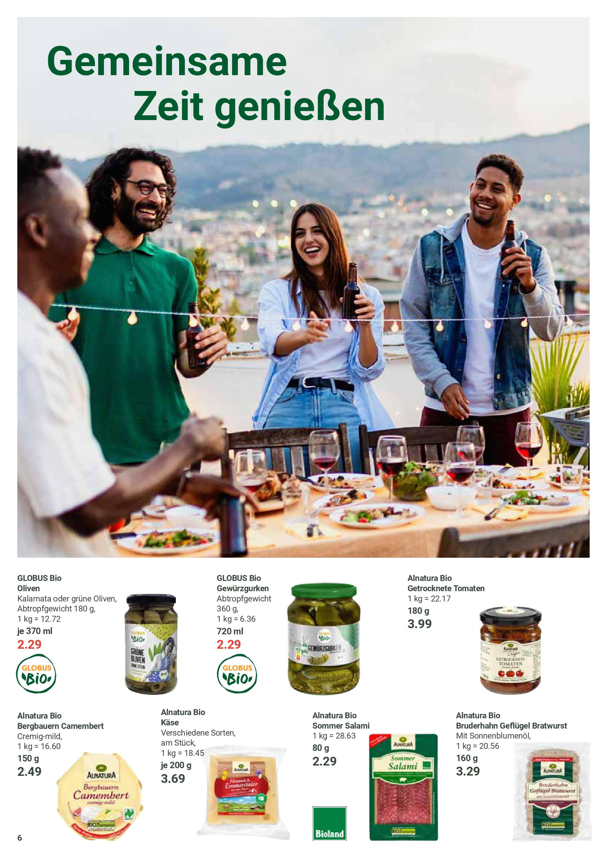 Globus prospekt Zell/mosel	 (ab 22.06.2025) » Angebote online | Seite: 6 | Produkte: Käse, Bratwurst, Tomaten, Salami