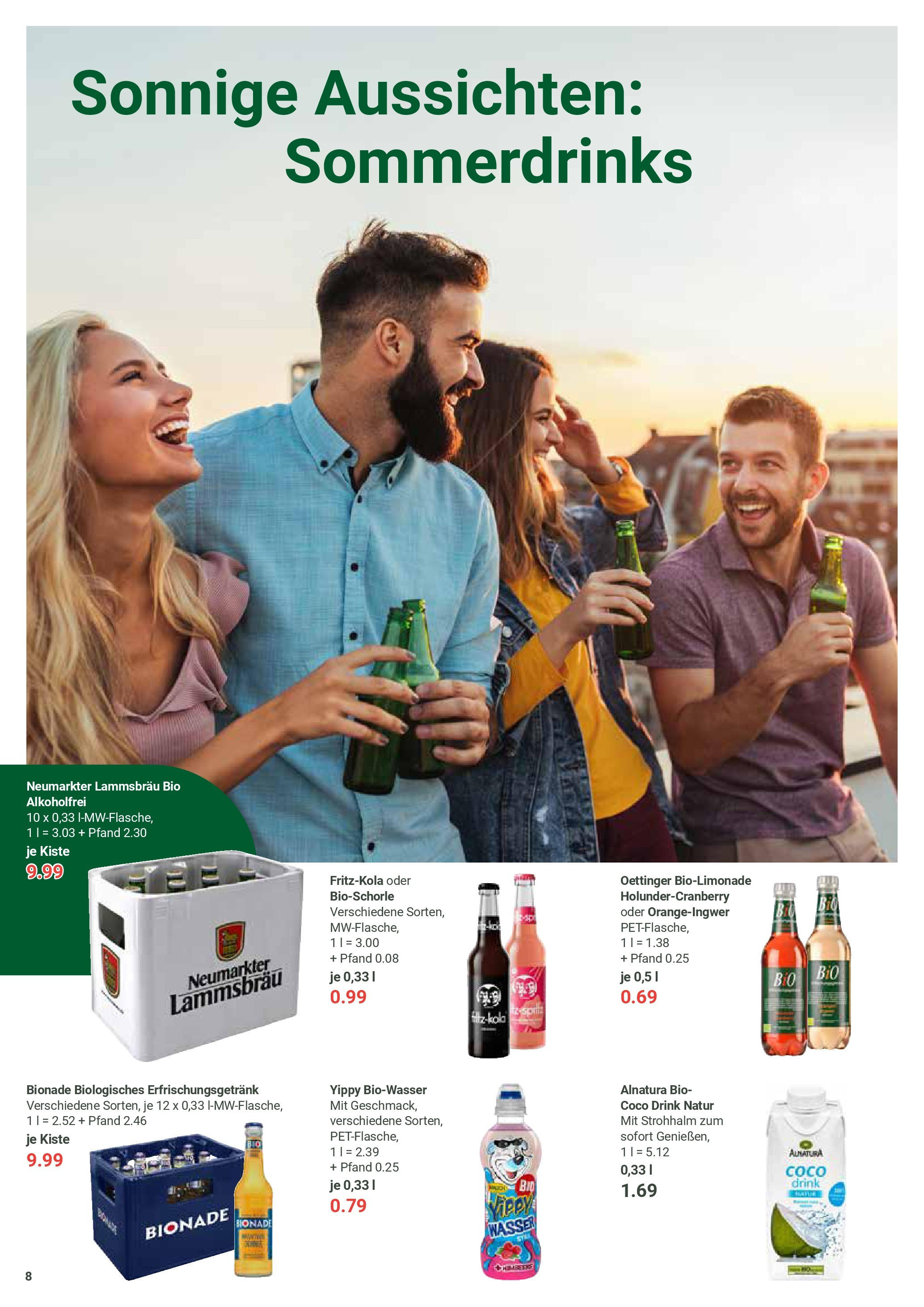 Globus prospekt Zell/mosel	 (ab 22.06.2025) » Angebote online | Seite: 8 | Produkte: Oettinger, Bionade, Wasser